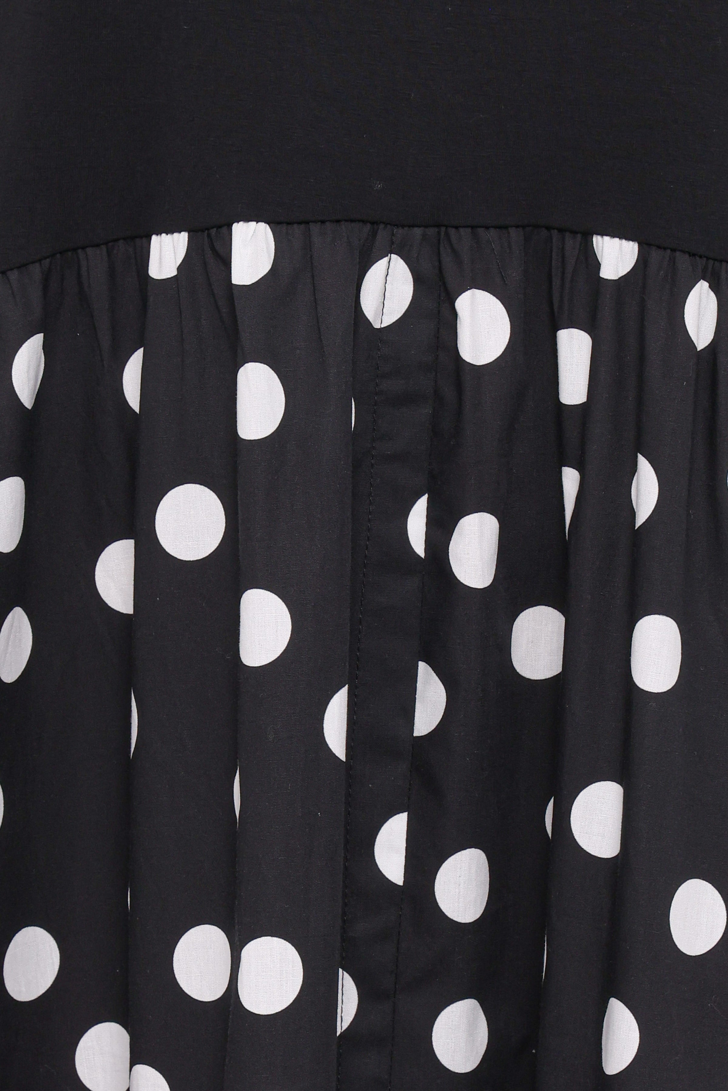 Petal and Pup USA DRESSES Glenda Maxi Dress - Black Polka Dot