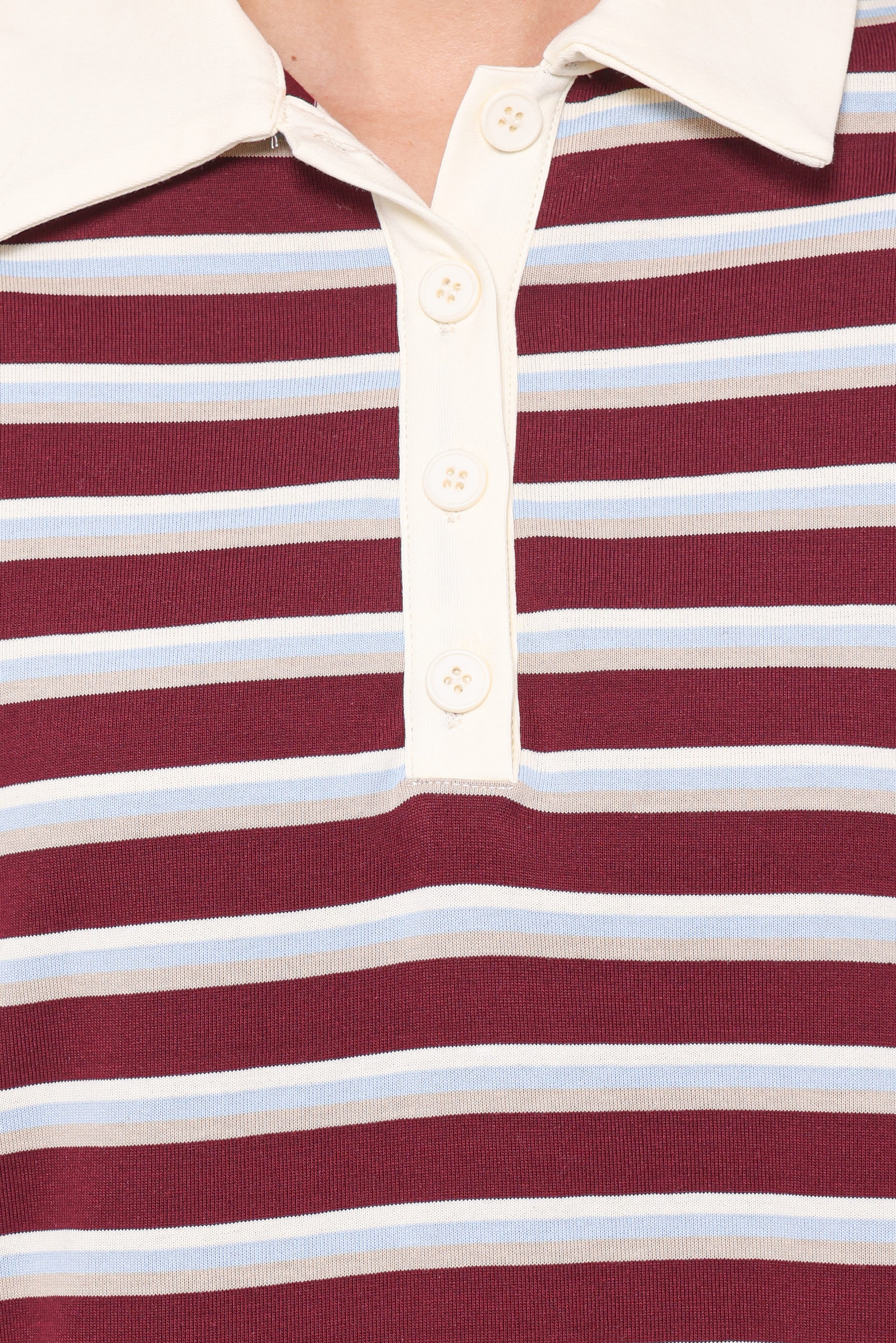 Petal and Pup USA DRESSES Gordie Mini Dress - Burgundy Stripe