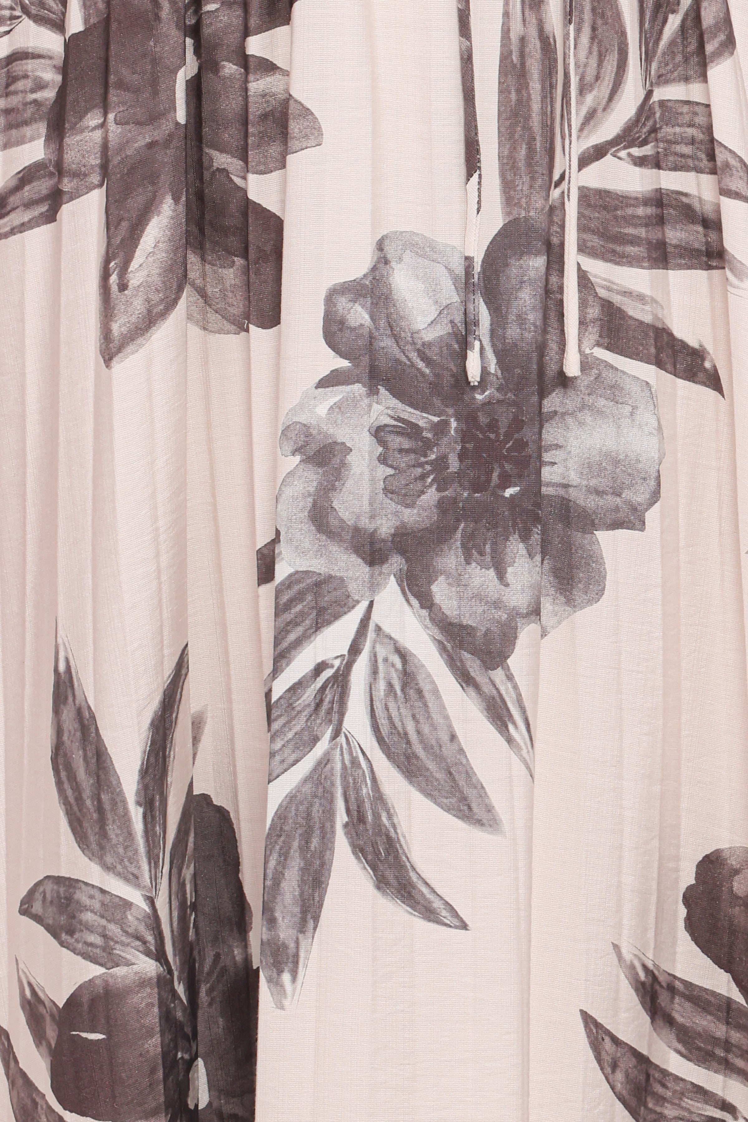 Petal and Pup USA DRESSES Grainne Long Sleeve Midi Dress - Black/White Floral