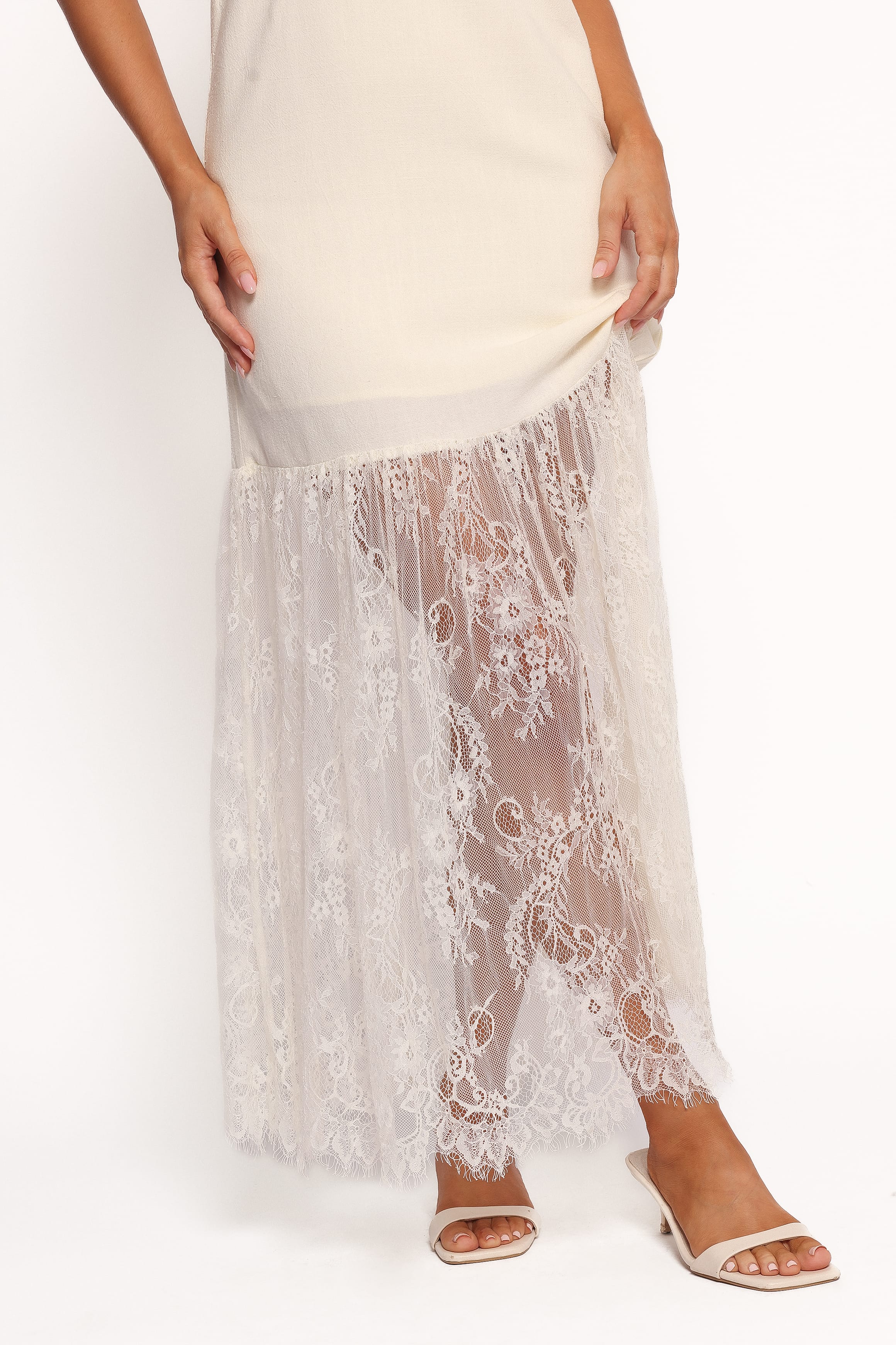 Petal and Pup USA DRESSES Grant Midi Dress - Cream