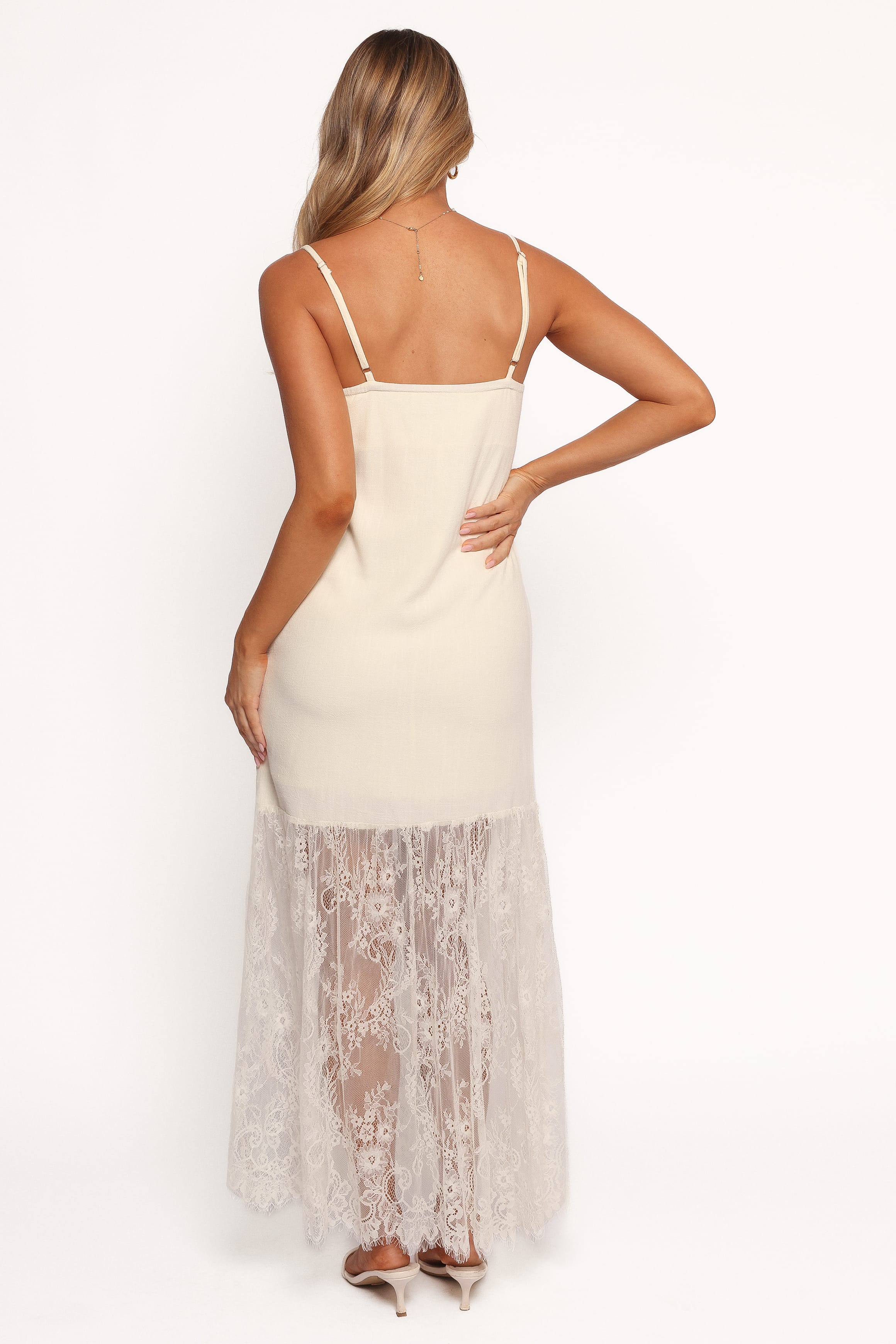 Petal and Pup USA DRESSES Grant Midi Dress - Cream