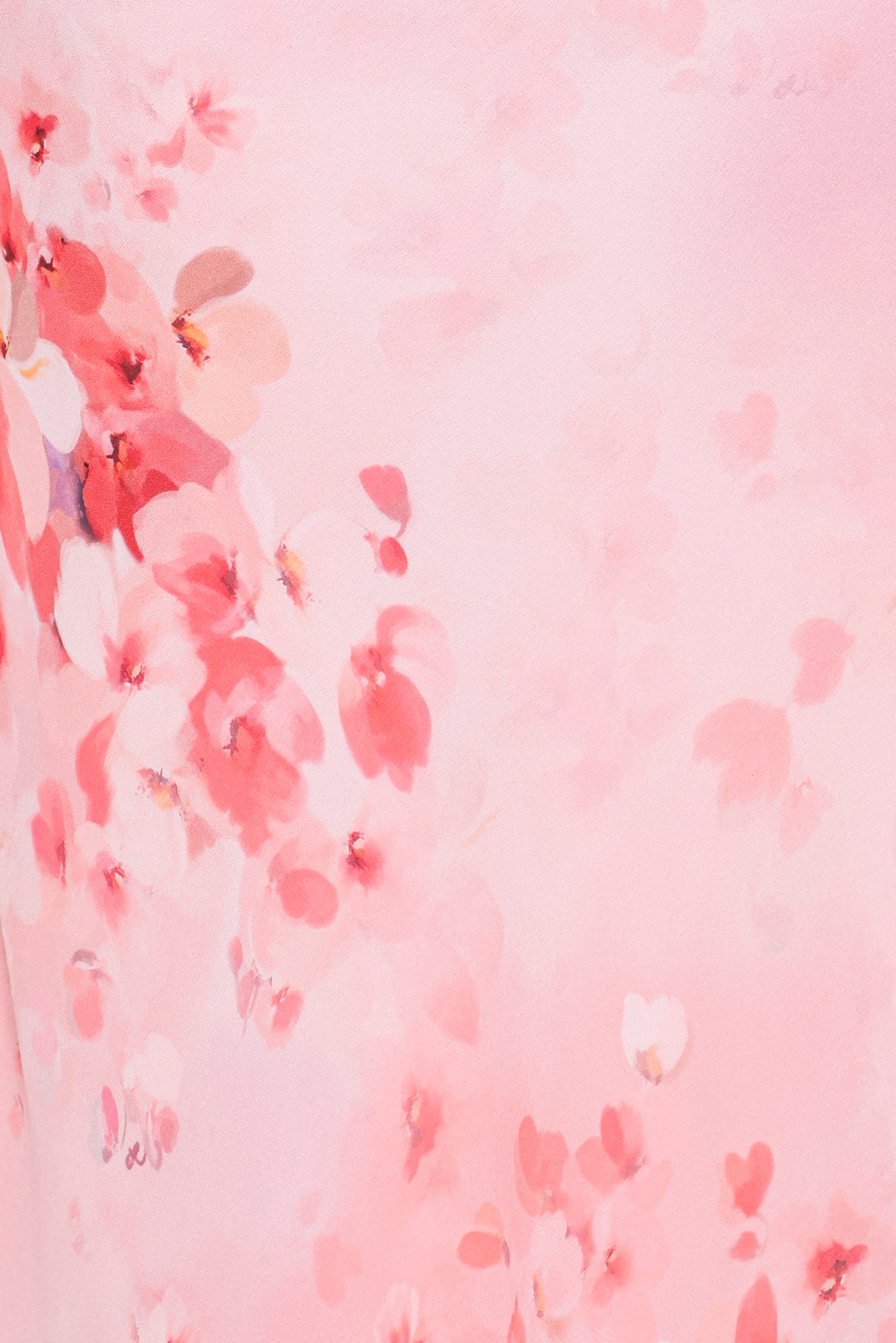 Petal and Pup USA DRESSES Gwyneth Halterneck Maxi Dress - Pink Floral