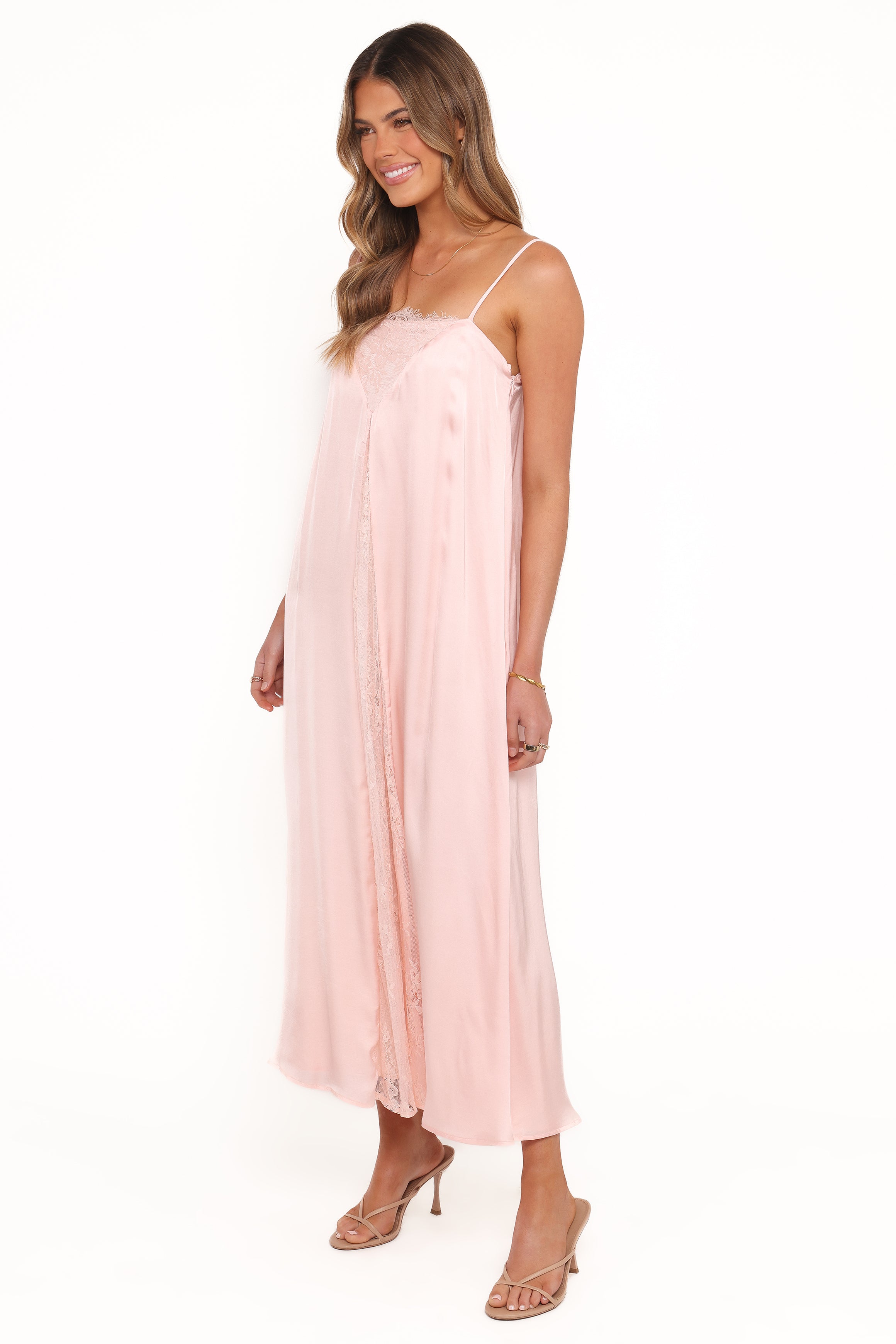 Petal and Pup USA DRESSES Halsey Midi Dress - Pink