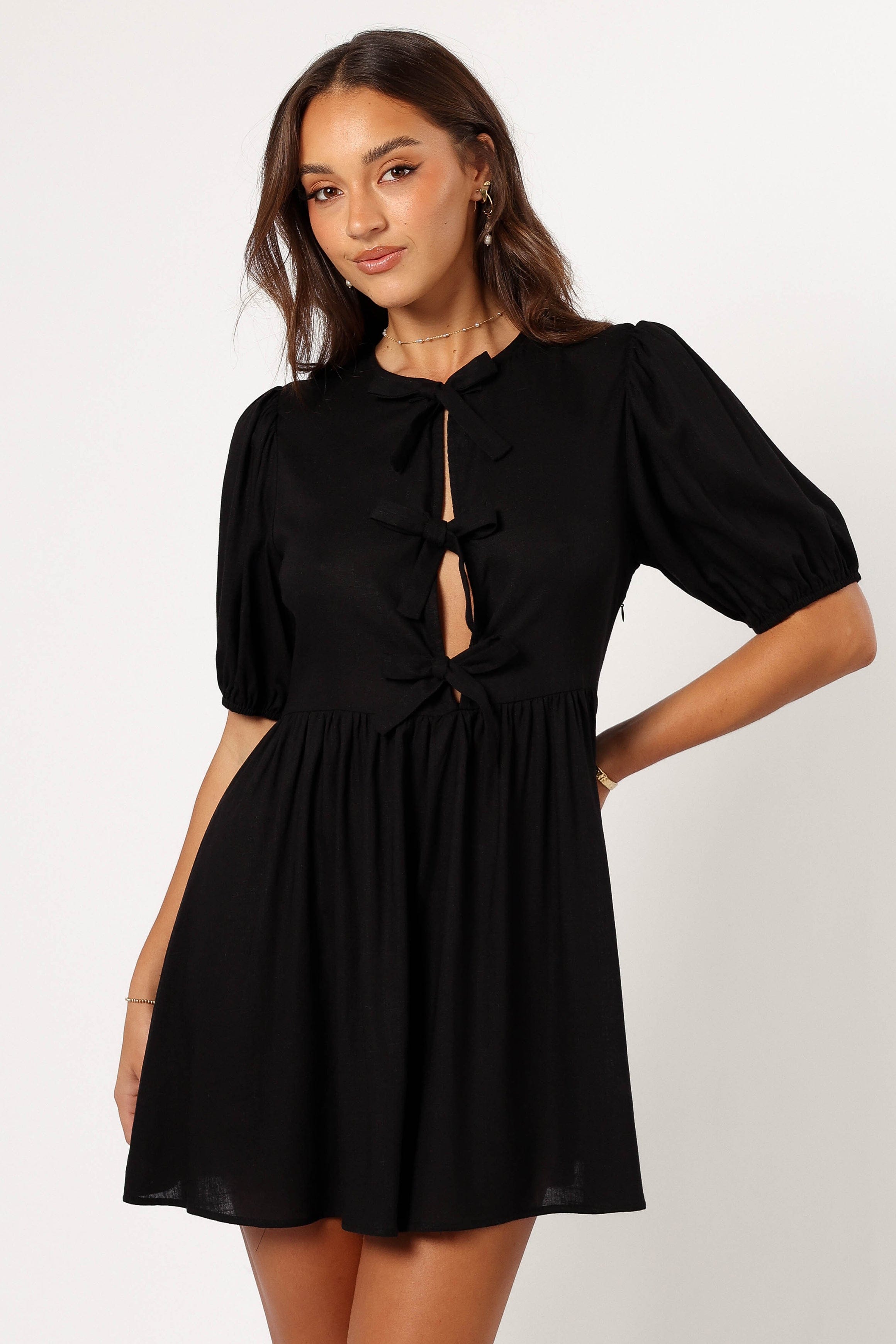 Petal and Pup USA DRESSES Harlyn Mini Dress - Black