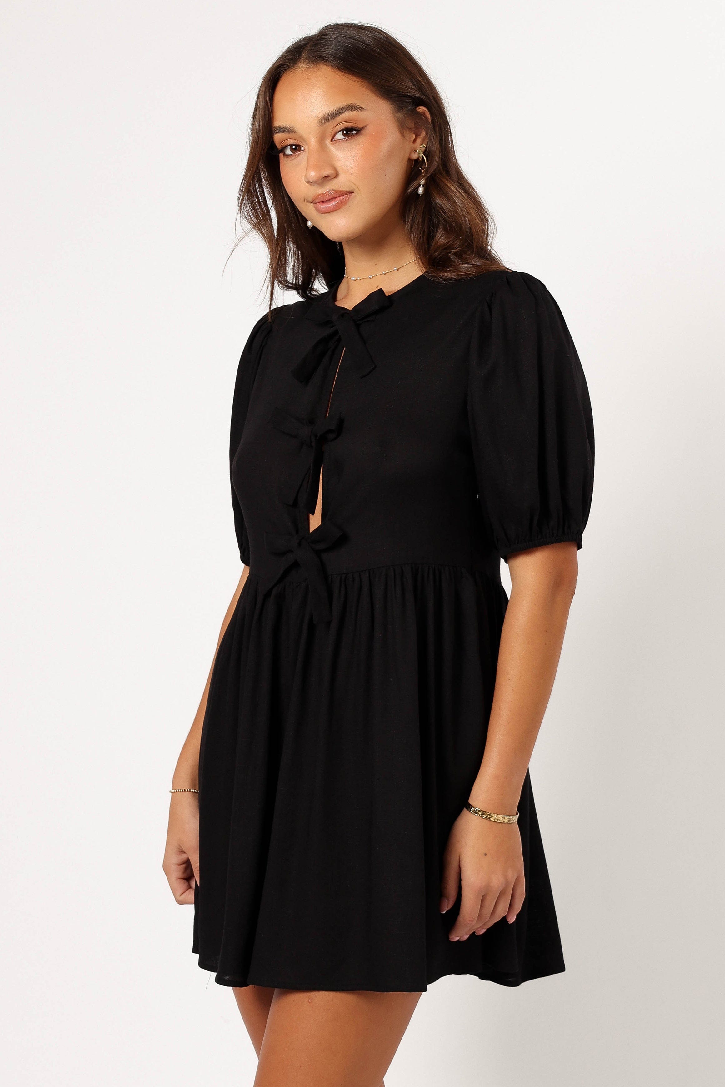 Petal and Pup USA DRESSES Harlyn Mini Dress - Black