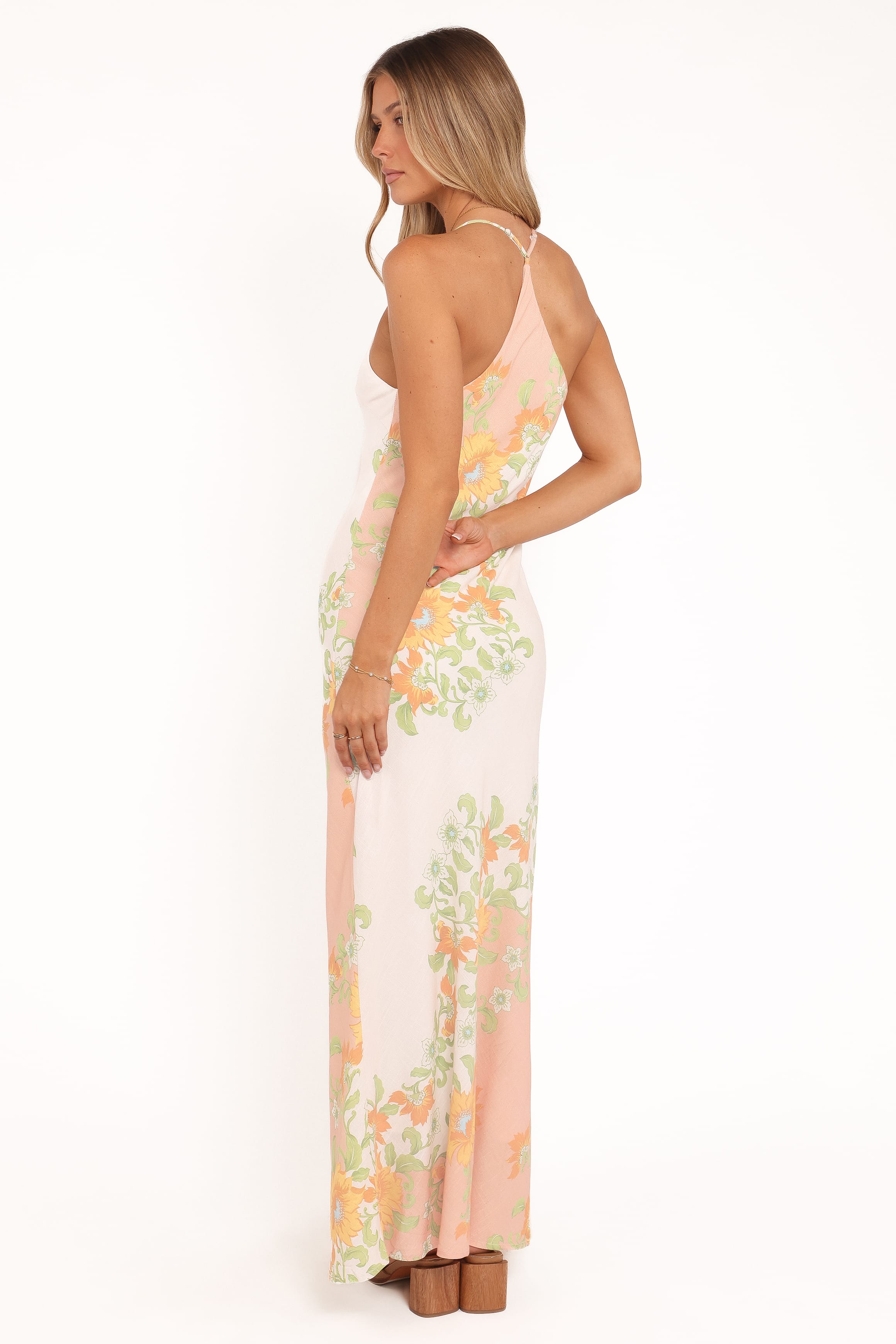 Petal and Pup USA DRESSES Haruki Maxi Dress - Yellow Spring Floral