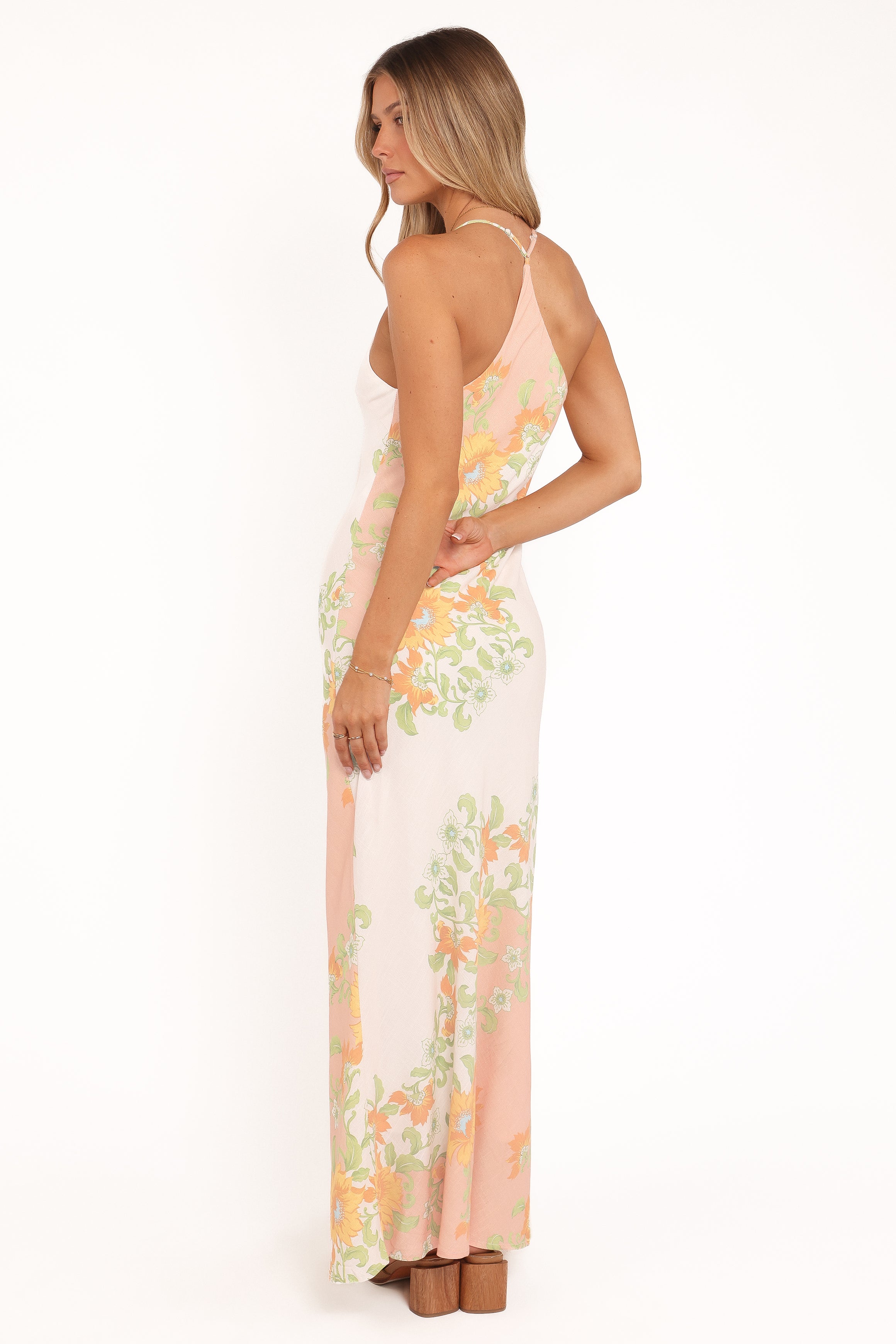 Petal and Pup USA DRESSES Haruki Maxi Dress - Yellow Spring Floral