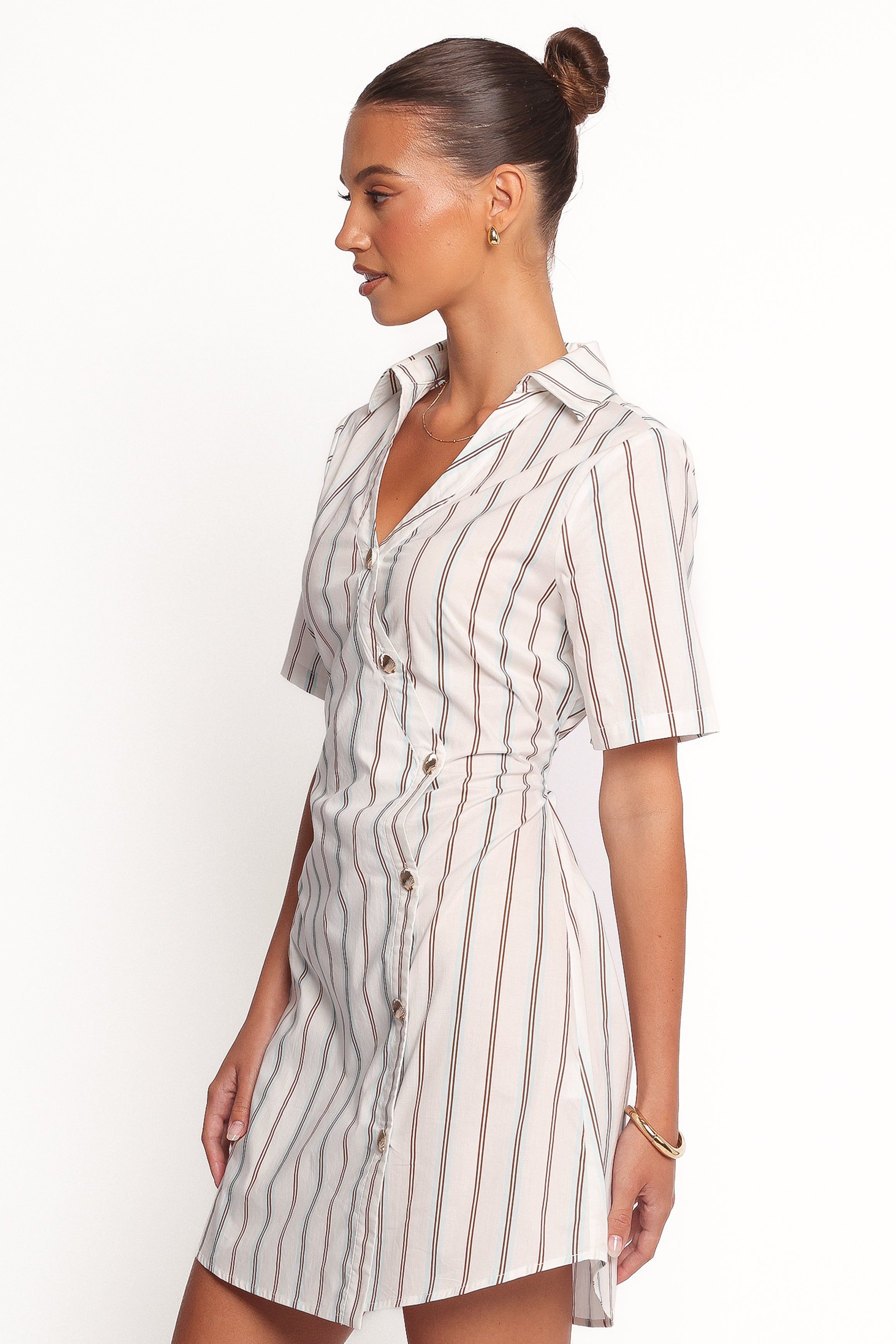 Petal and Pup USA DRESSES Hayes Mini Dress - Blue Stripe (Hold for Amazon)