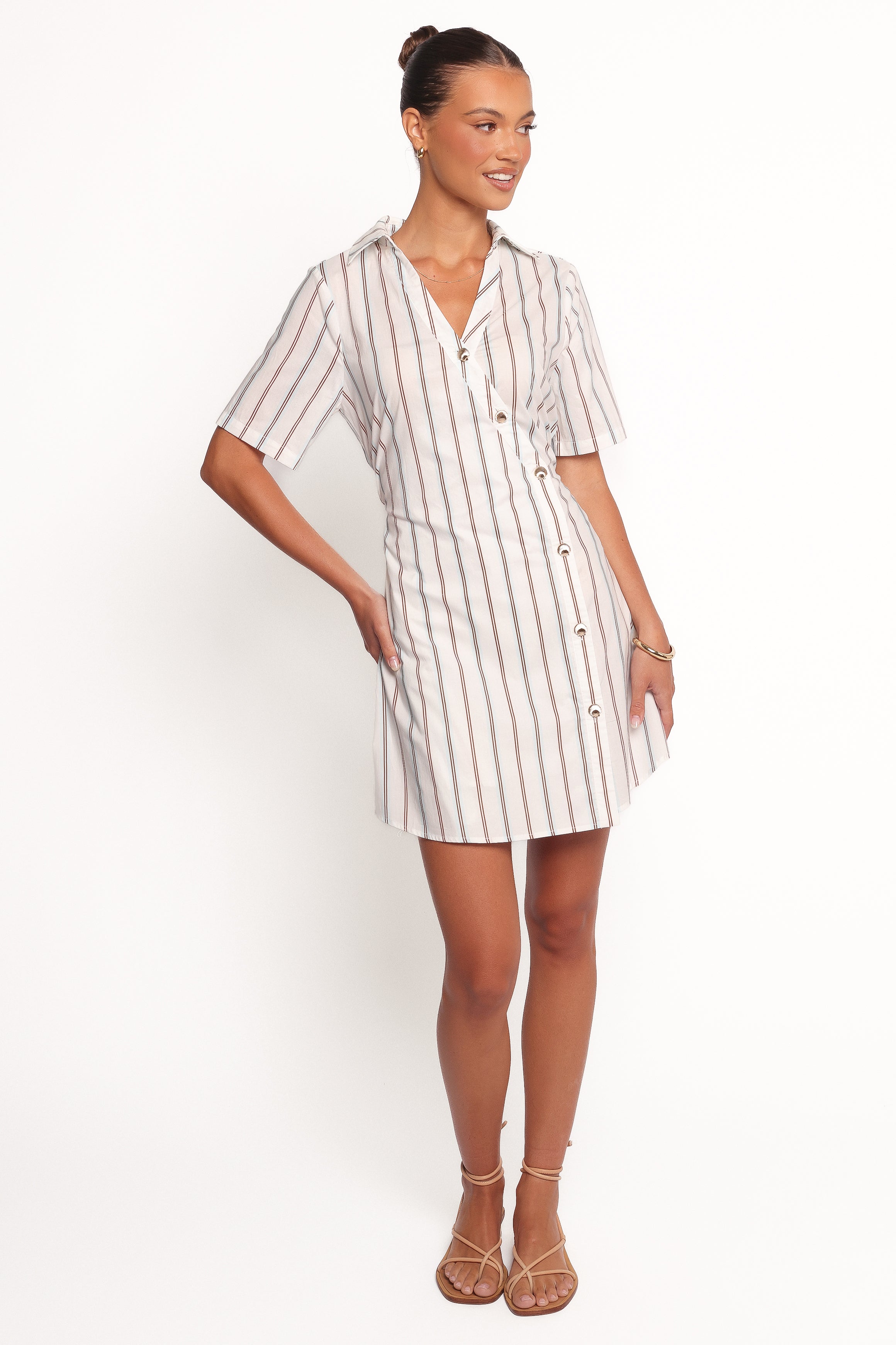 Petal and Pup USA DRESSES Hayes Mini Dress - Blue Stripe (Hold for Amazon)