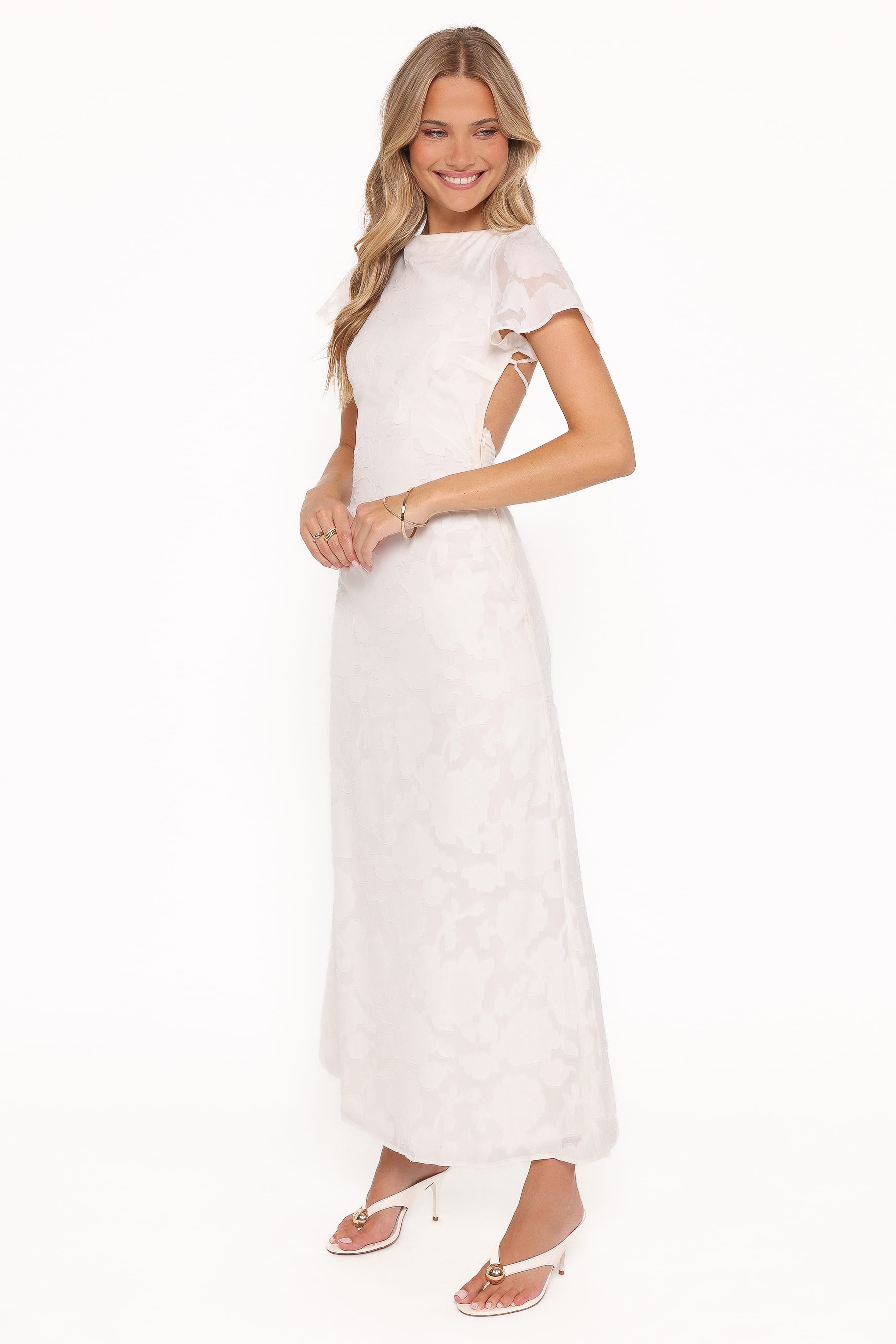 Petal and Pup USA DRESSES Henna Maxi Dress - Ivory