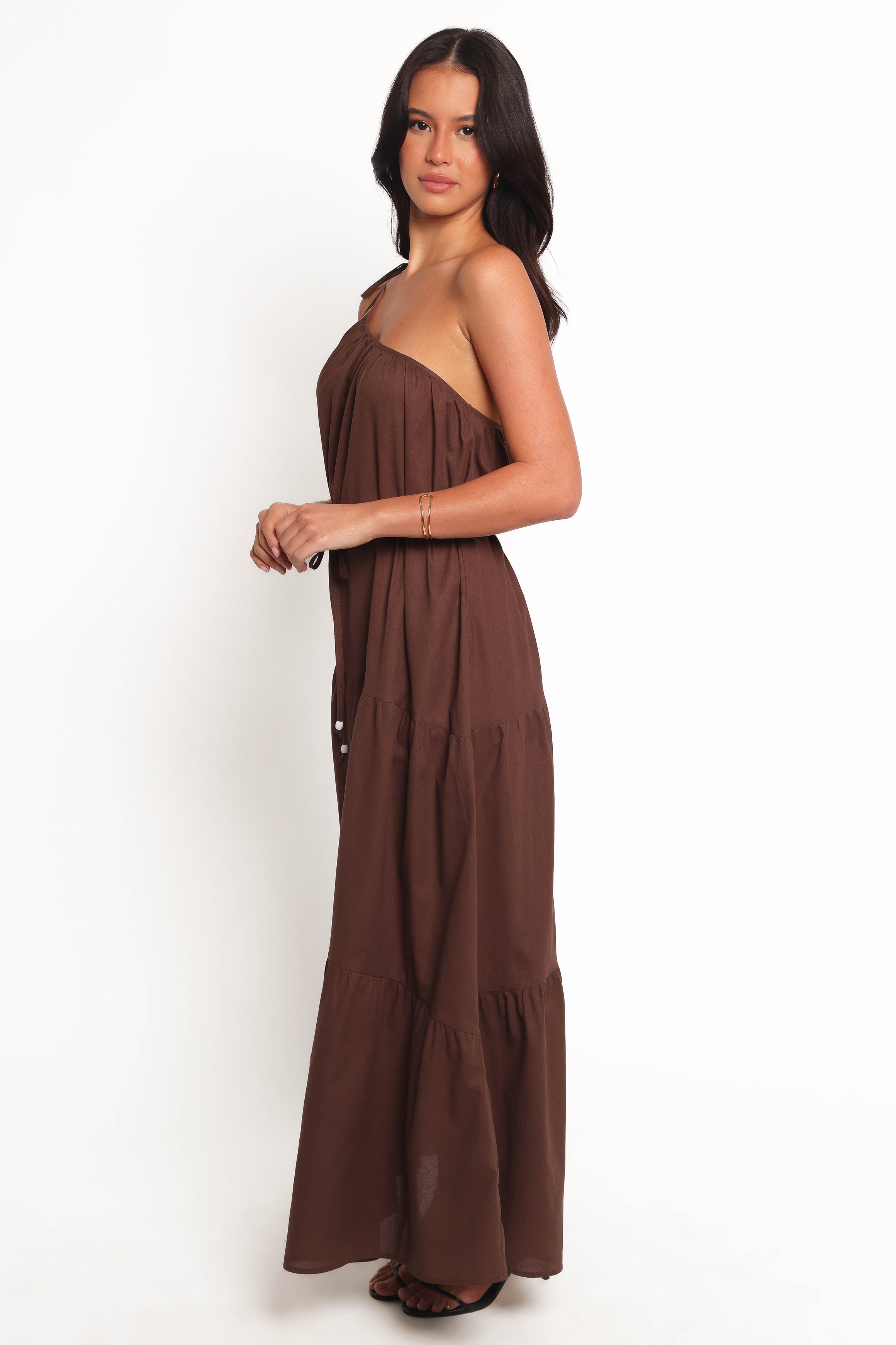 Petal and Pup USA DRESSES Hilde Maxi Dress - Chocolate