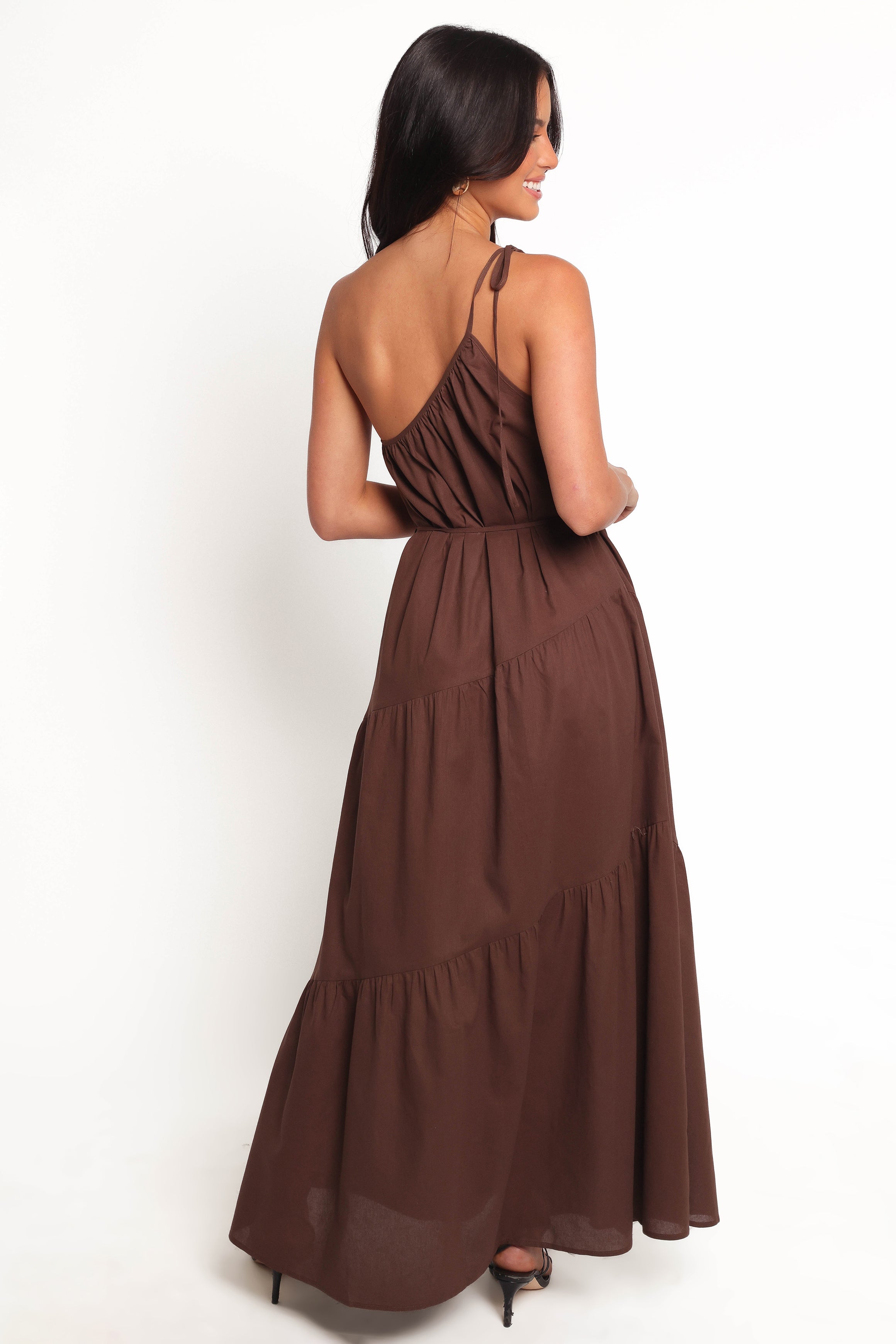 Petal and Pup USA DRESSES Hilde Maxi Dress - Chocolate
