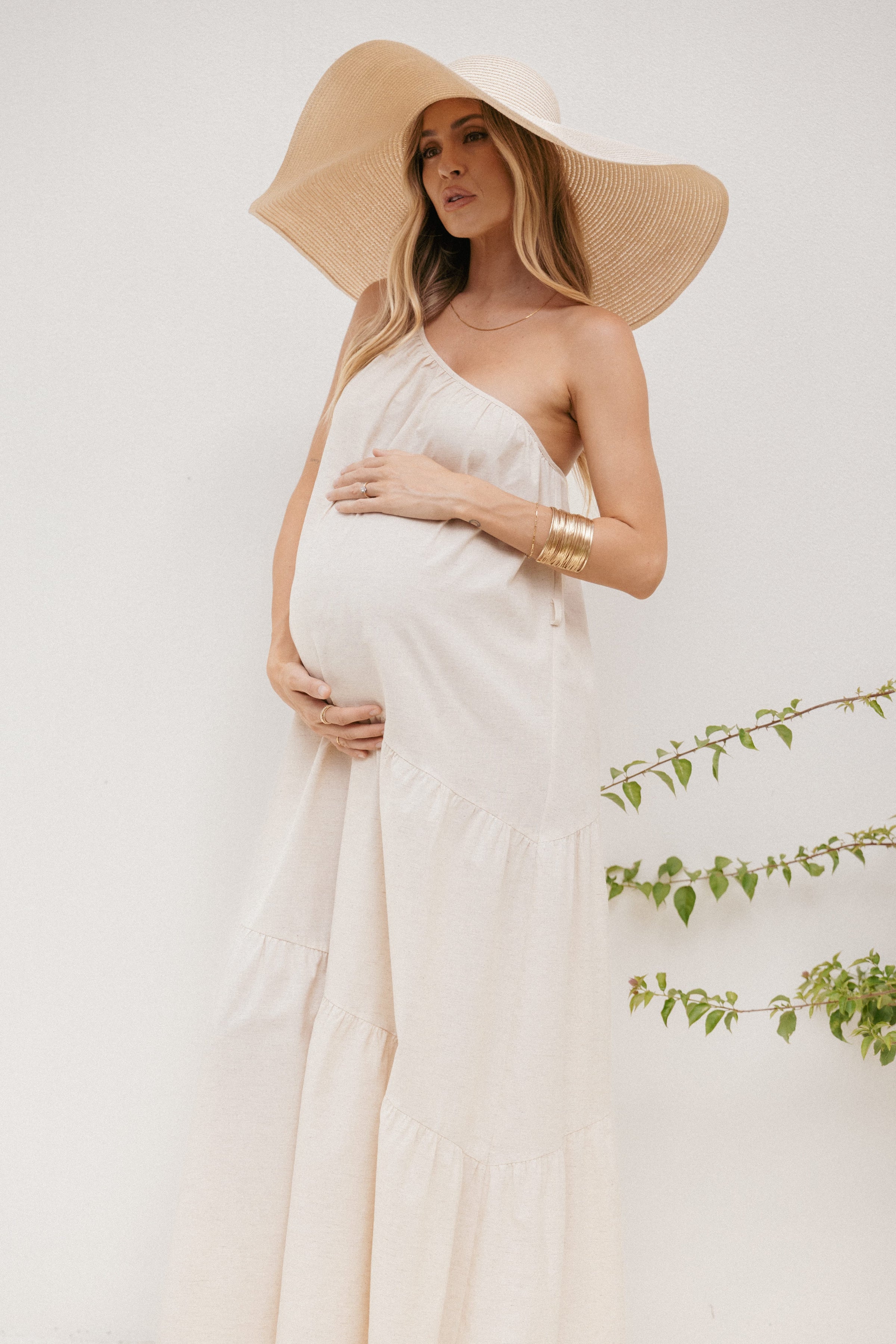 Petal and Pup USA DRESSES Hilde Maxi Dress - Oatmeal