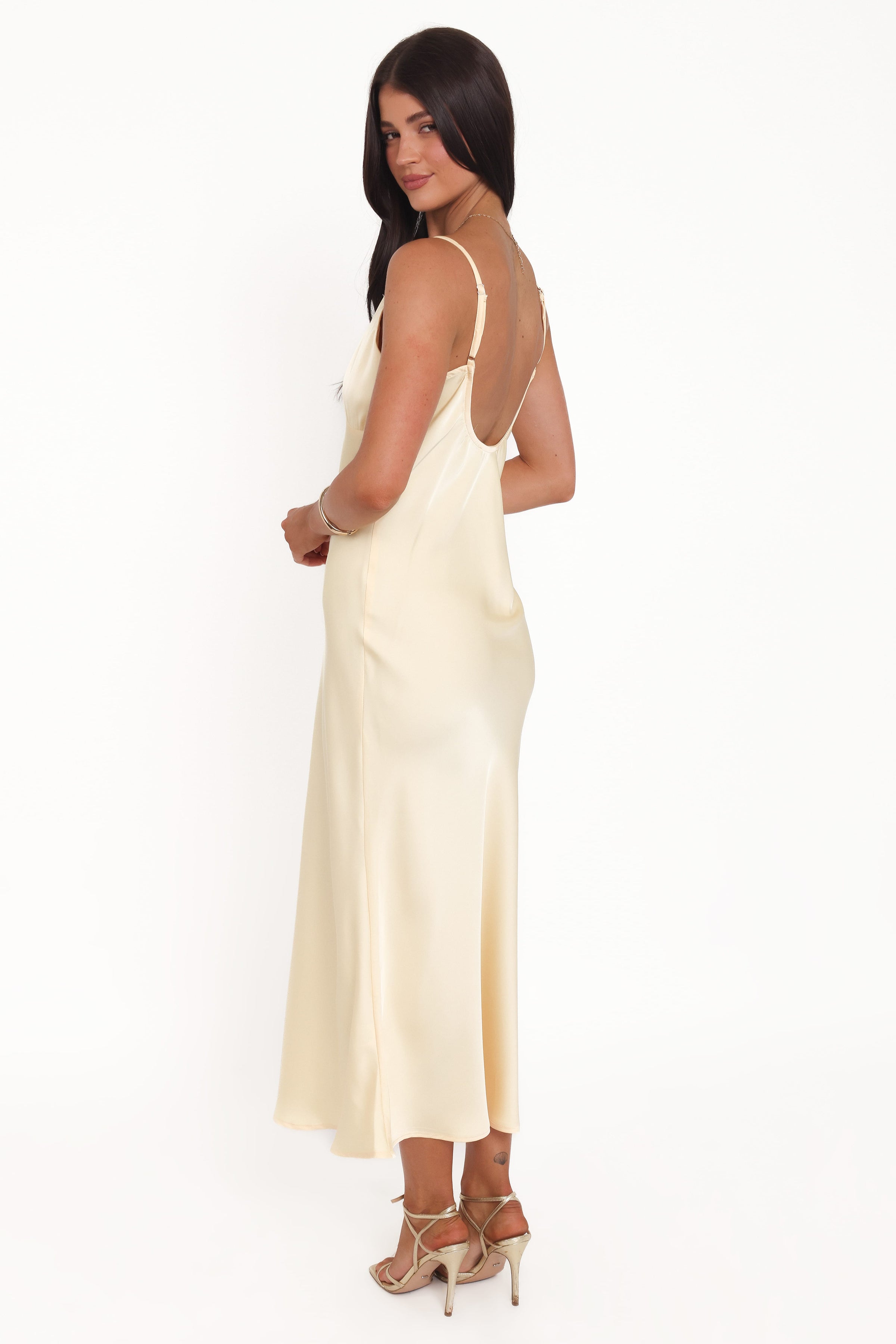 Petal and Pup USA DRESSES Hobi Midi Dress - Butter Yellow