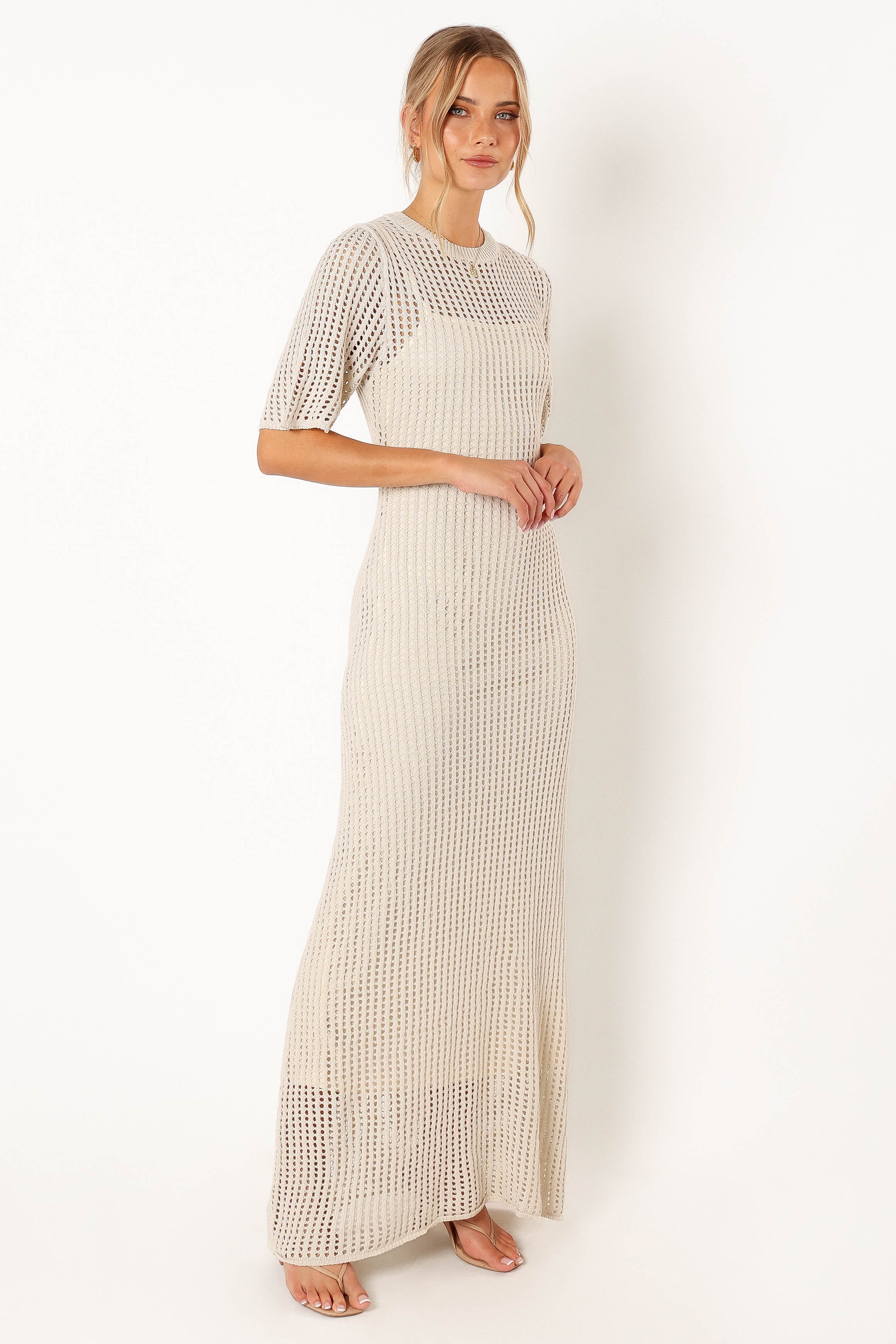 Petal and Pup USA DRESSES Hollie Maxi Dress - Cream