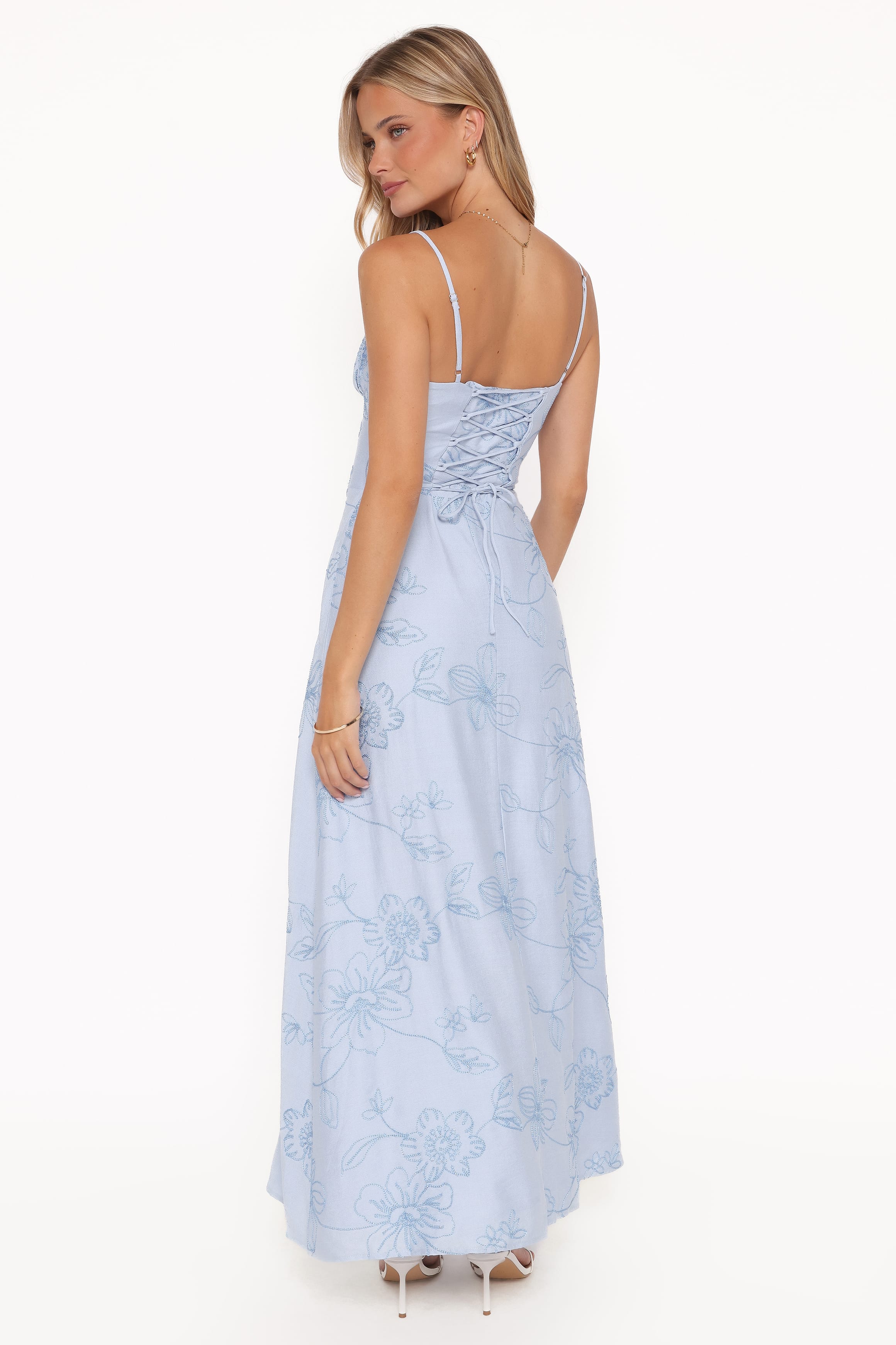 Petal and Pup USA DRESSES Houston Maxi Dress - Blue Floral