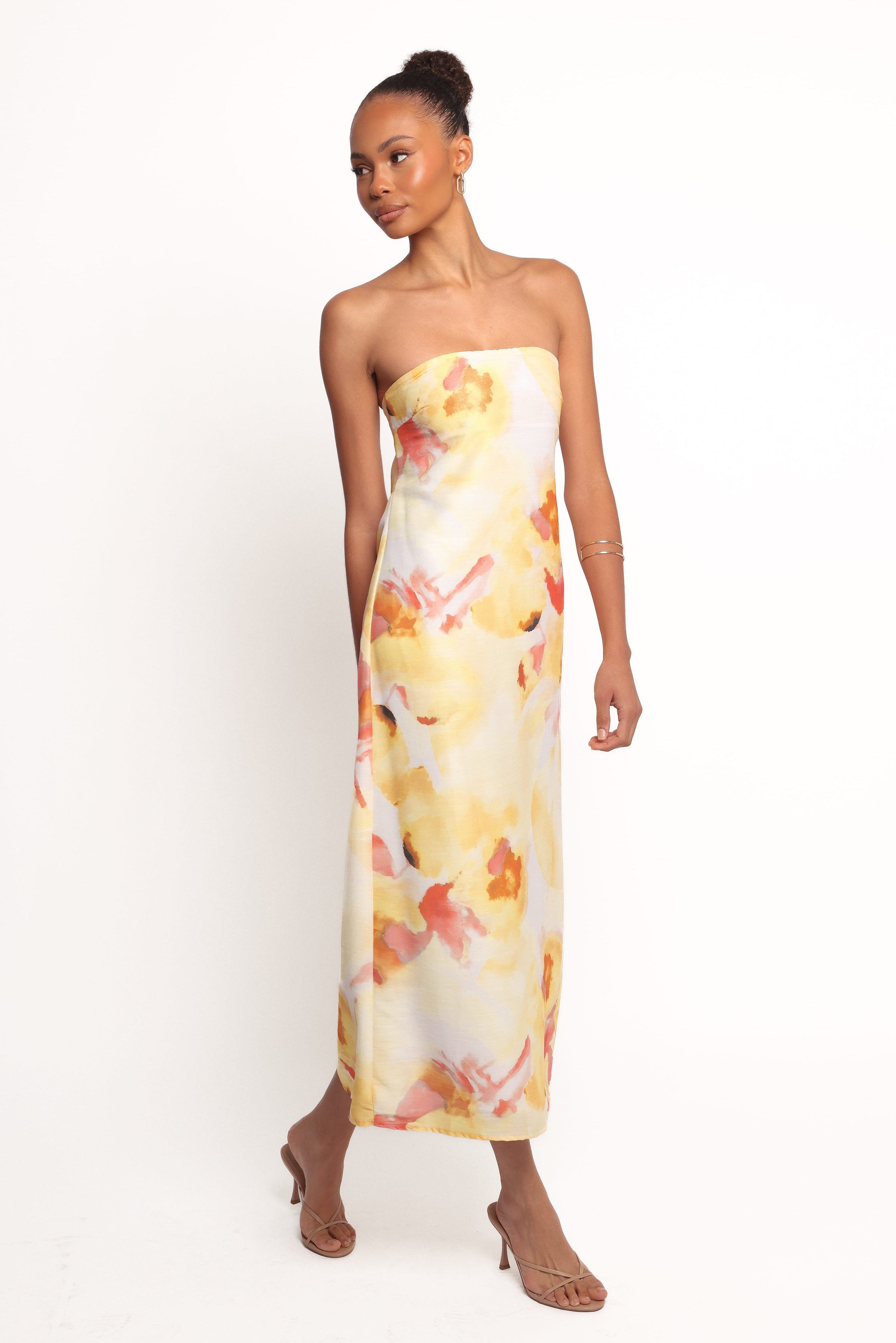 Petal and Pup USA DRESSES Hydra Maxi Dress - Yellow Floral (Hold for Rack)