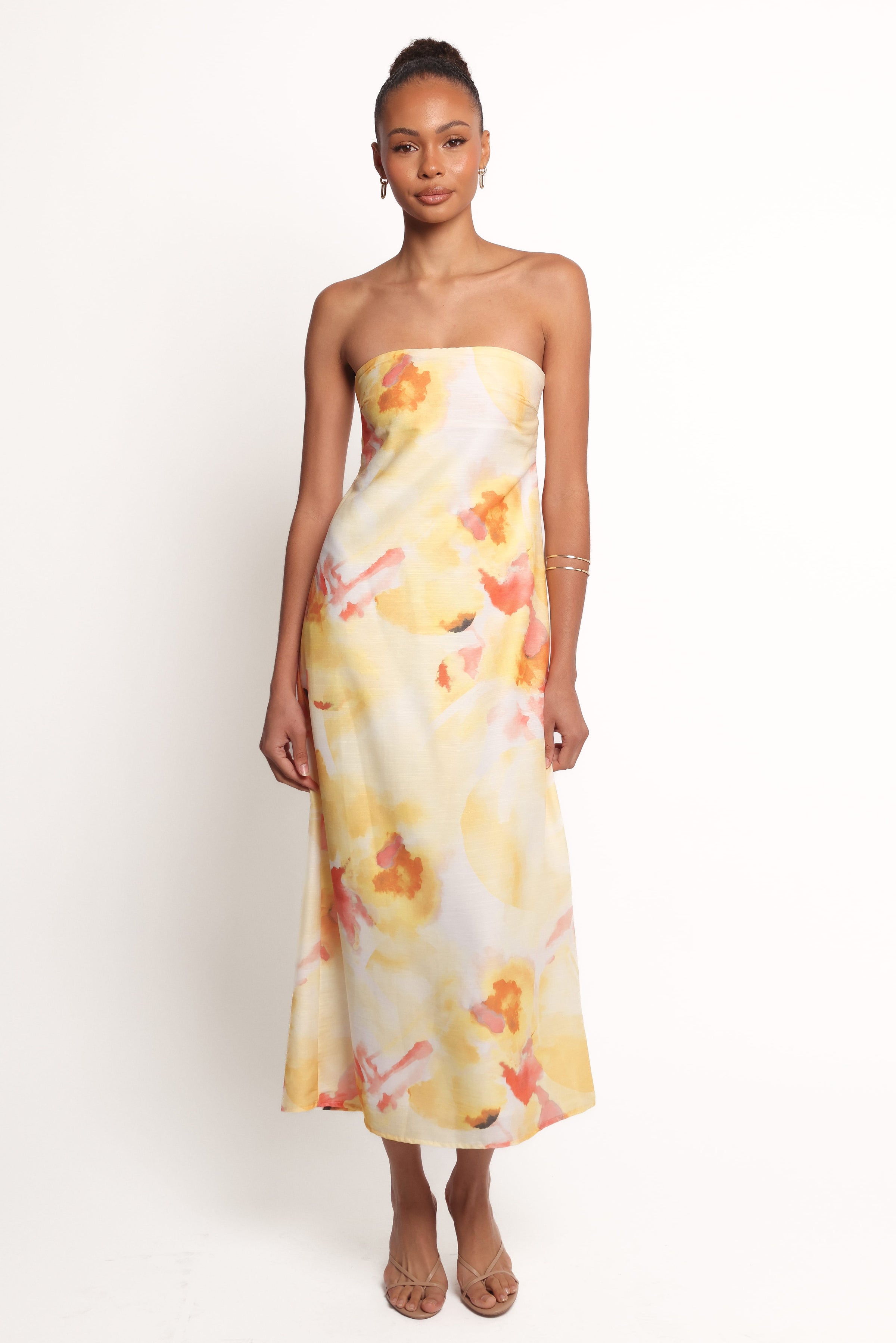 Petal and Pup USA DRESSES Hydra Maxi Dress - Yellow Floral (Hold for Rack)
