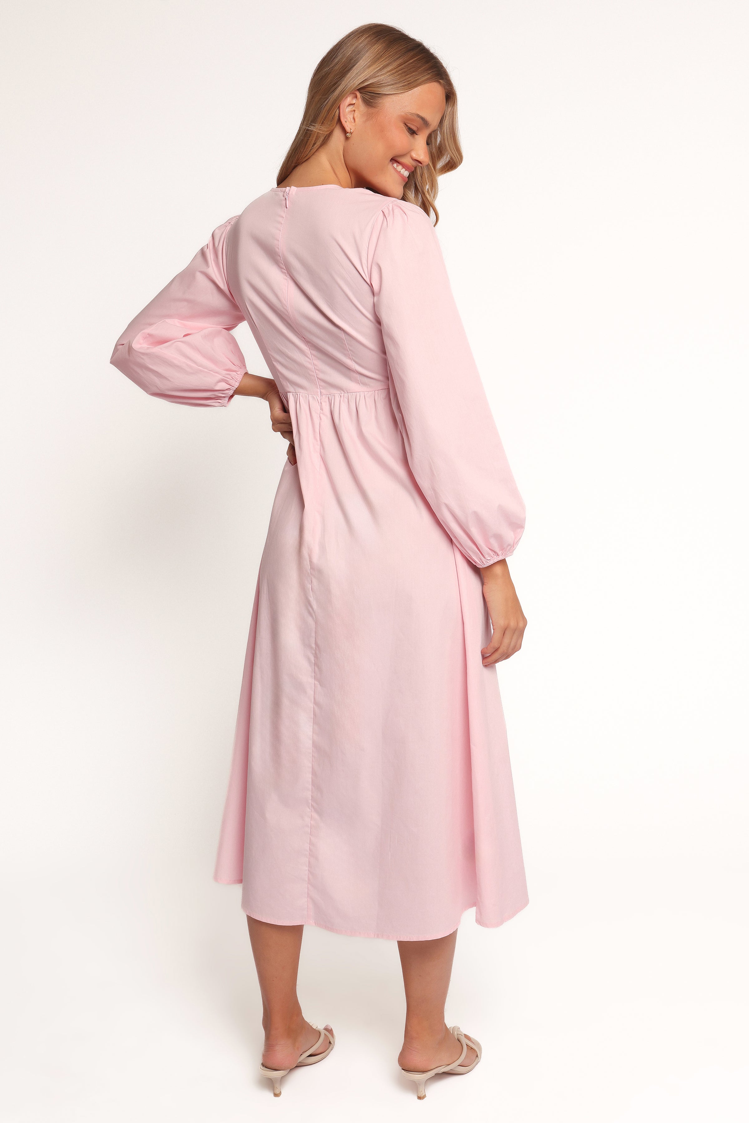 Petal and Pup USA DRESSES Ilyana Long Sleeve Maxi Dress - Pink
