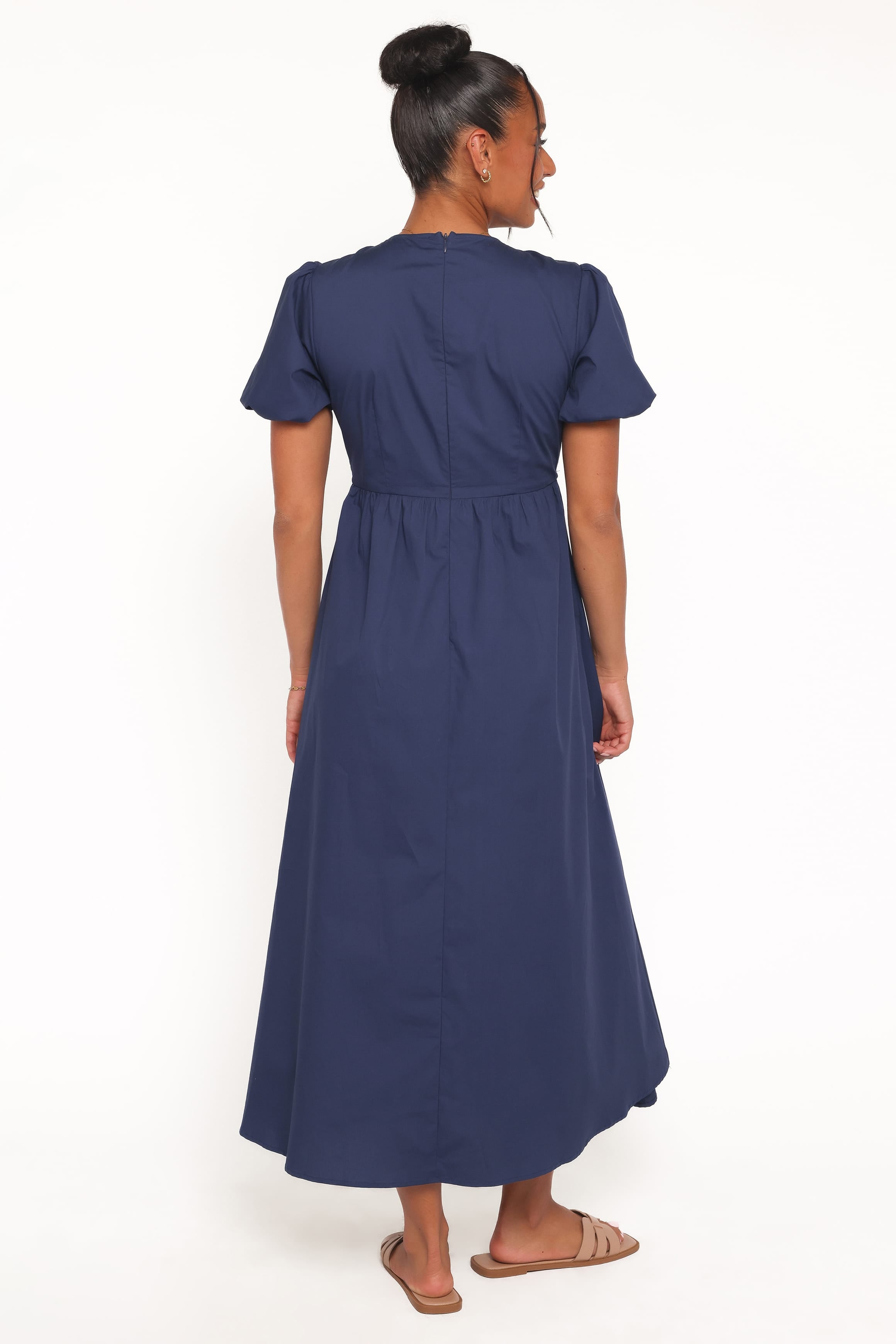 Petal and Pup USA DRESSES Ilyana Short Sleeve Maxi Dress - Navy