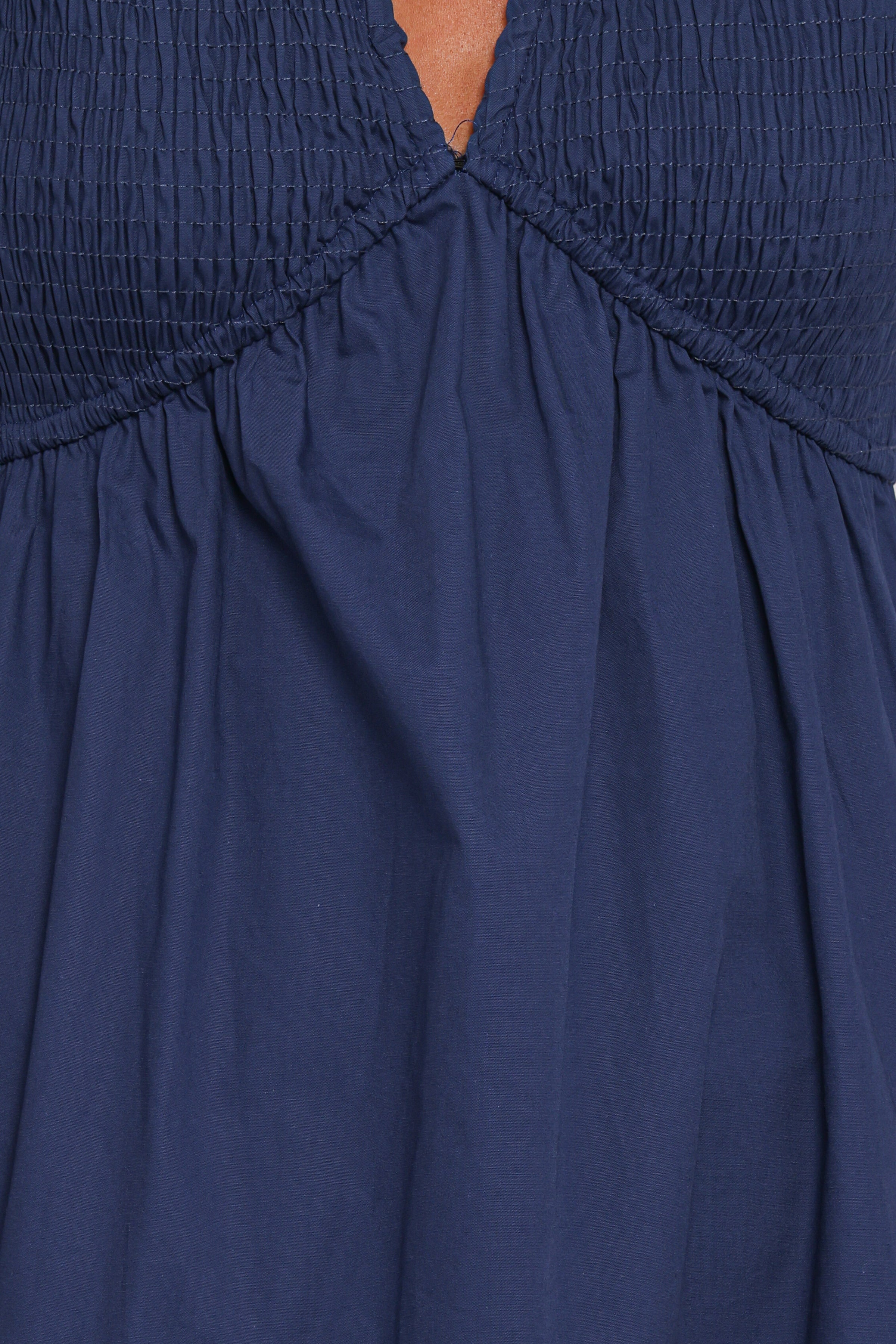 Petal and Pup USA DRESSES Ilyana Short Sleeve Maxi Dress - Navy