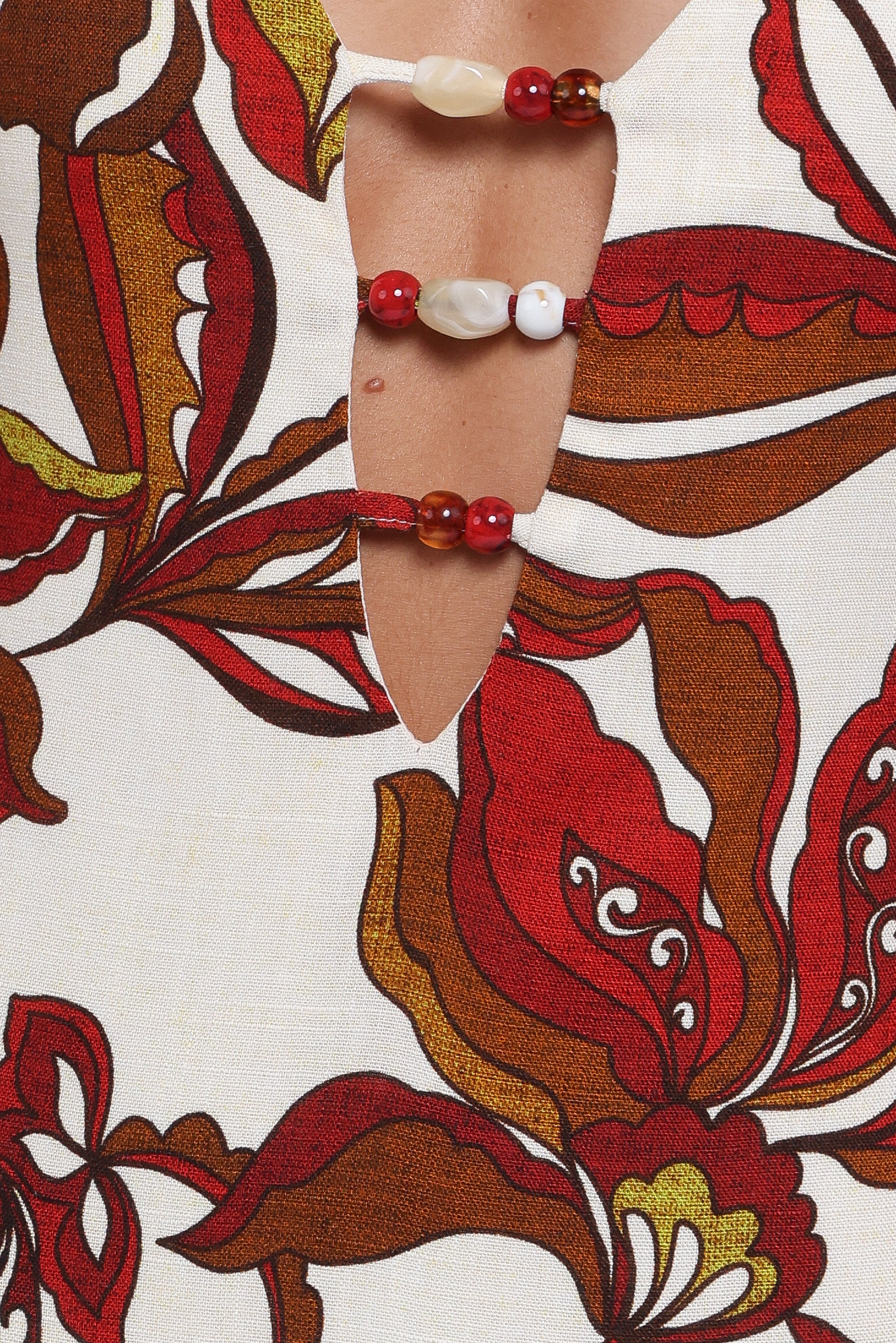 Petal and Pup USA DRESSES Inala Maxi Dress - Brown Floral