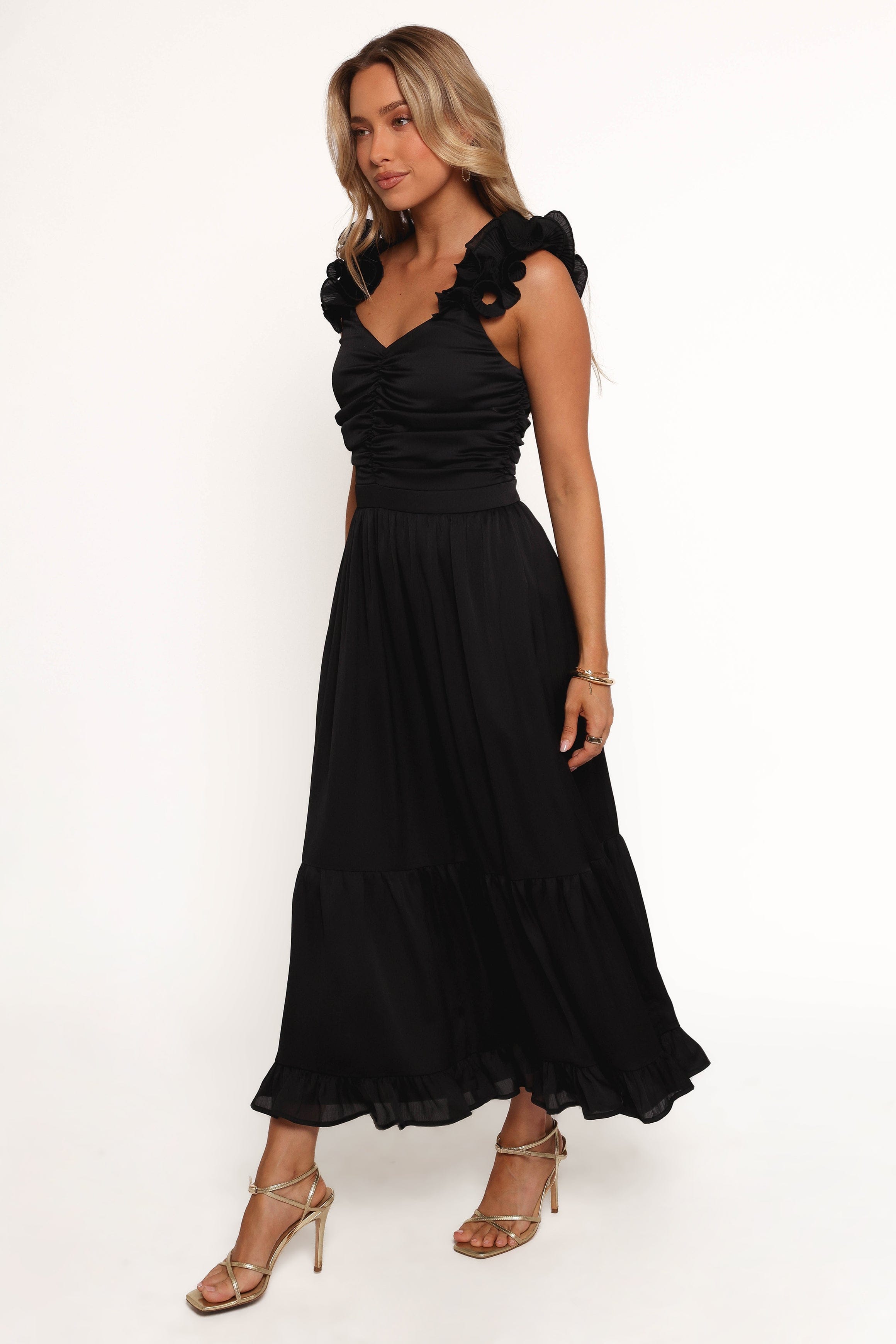 Petal and Pup USA DRESSES Inca Midi Dress - Black