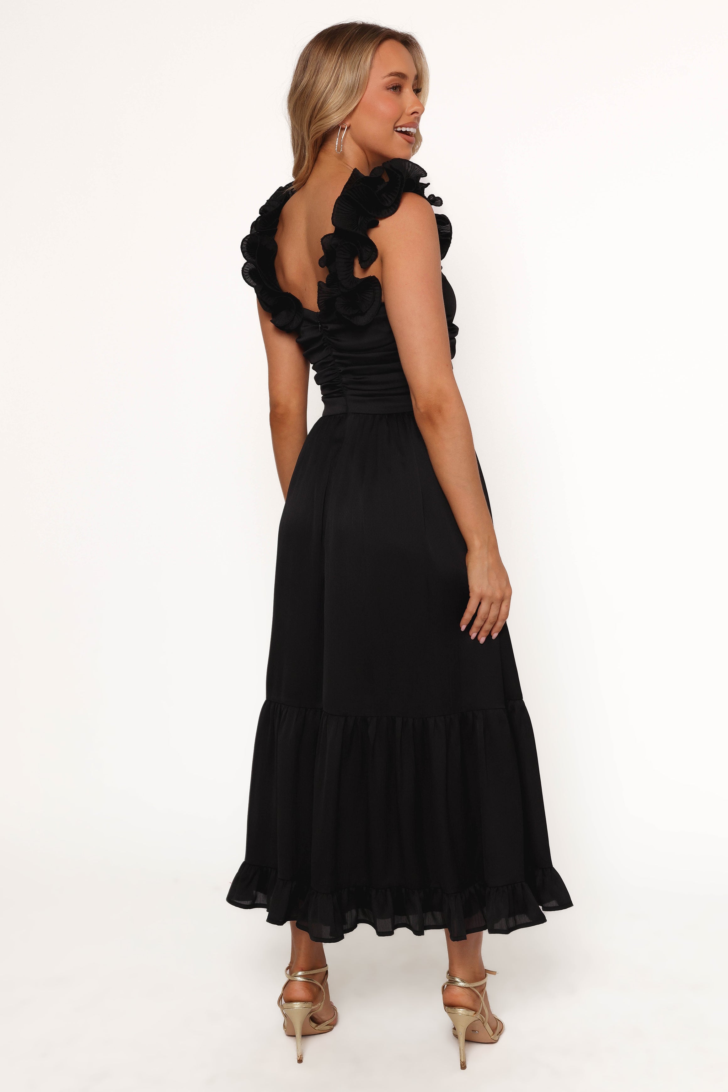 Petal and Pup USA DRESSES Inca Midi Dress - Black