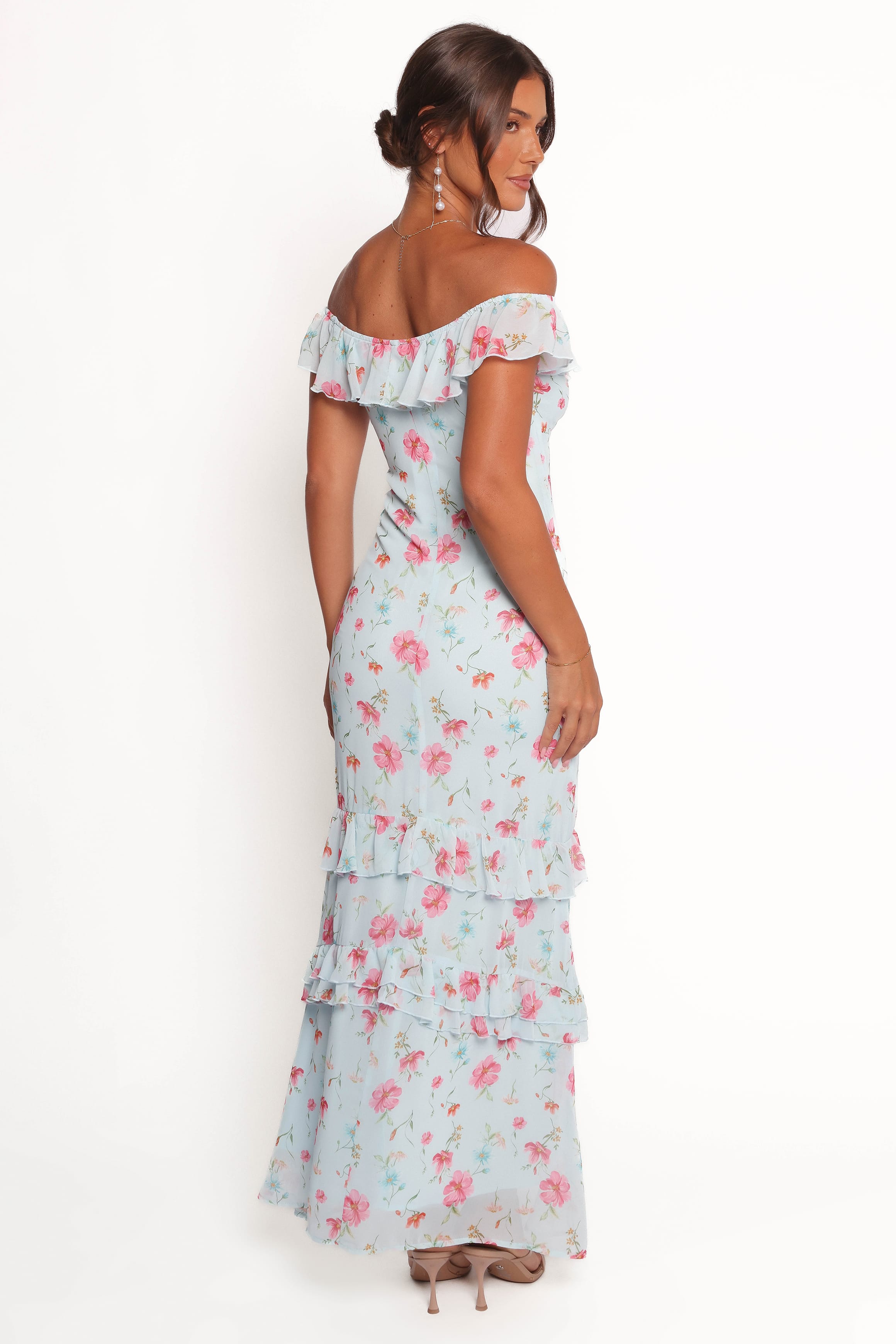 Petal and Pup USA DRESSES Irelynn Maxi Dress - Blue Floral (Hold for Rack)