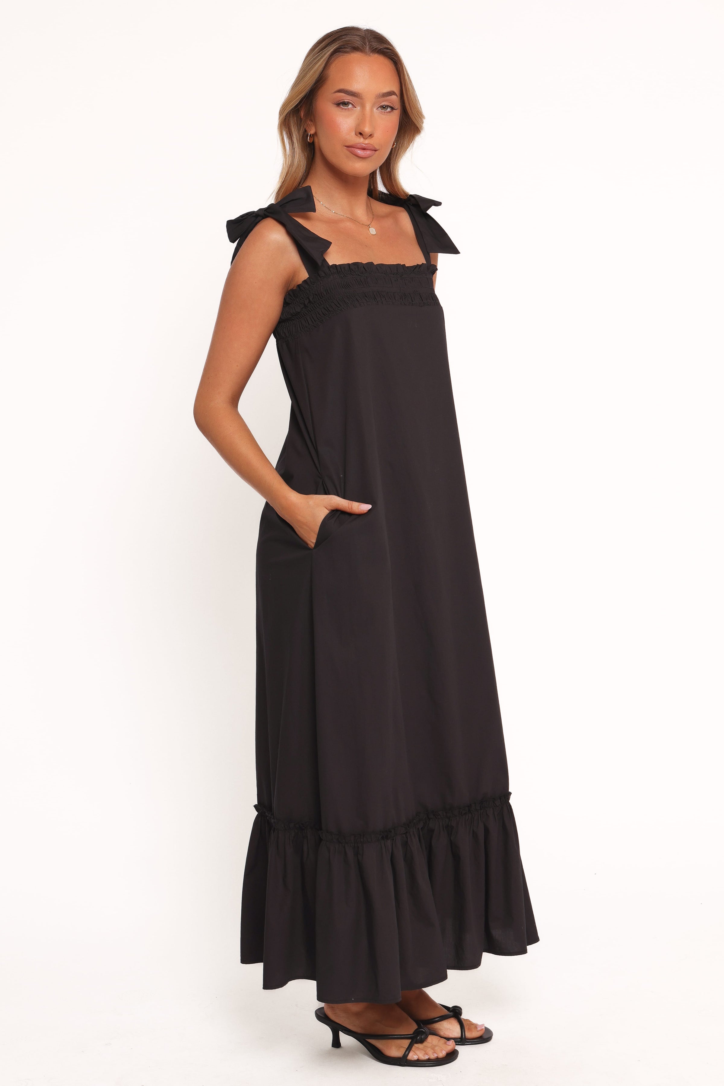 Petal and Pup USA DRESSES Irina Maxi Dress - Black (Hold for Amazon)