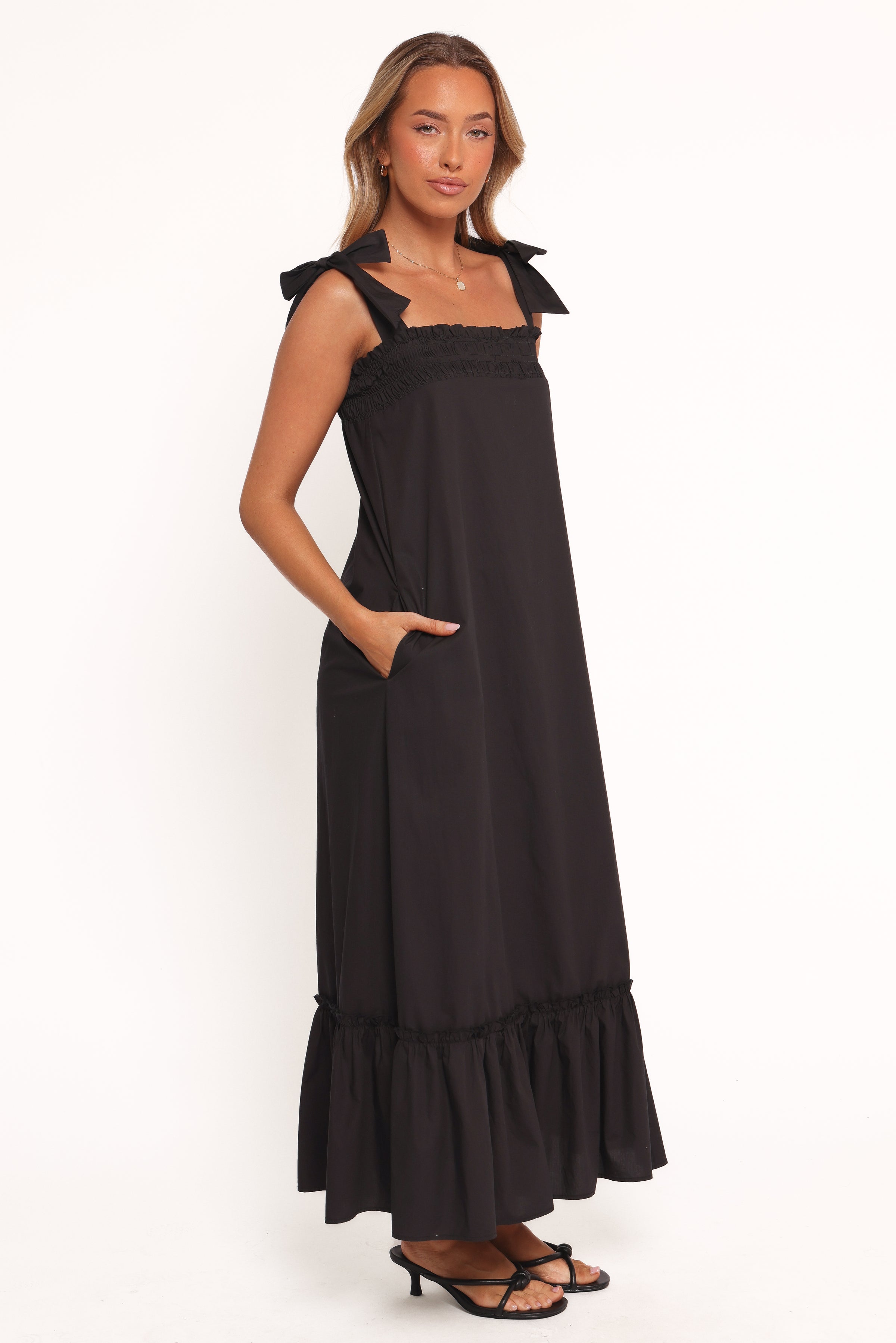 Petal and Pup USA DRESSES Irina Maxi Dress - Black (Hold for Amazon)
