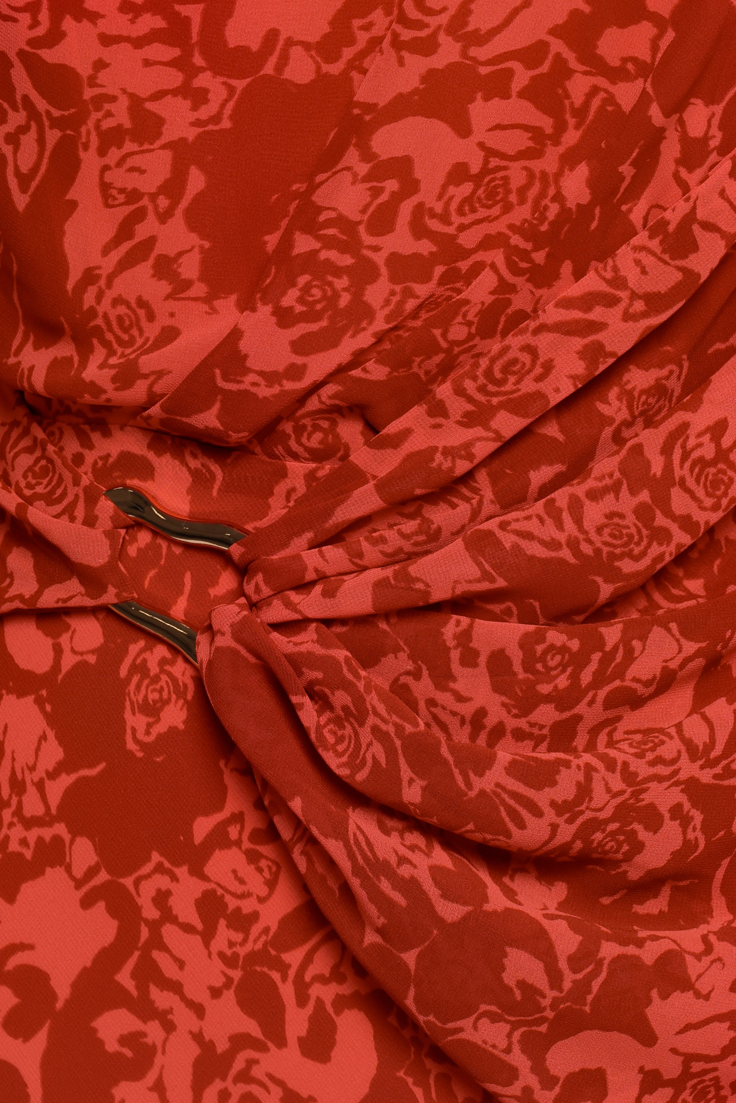 Petal and Pup USA DRESSES Isabeau Midi Dress - Red Roses