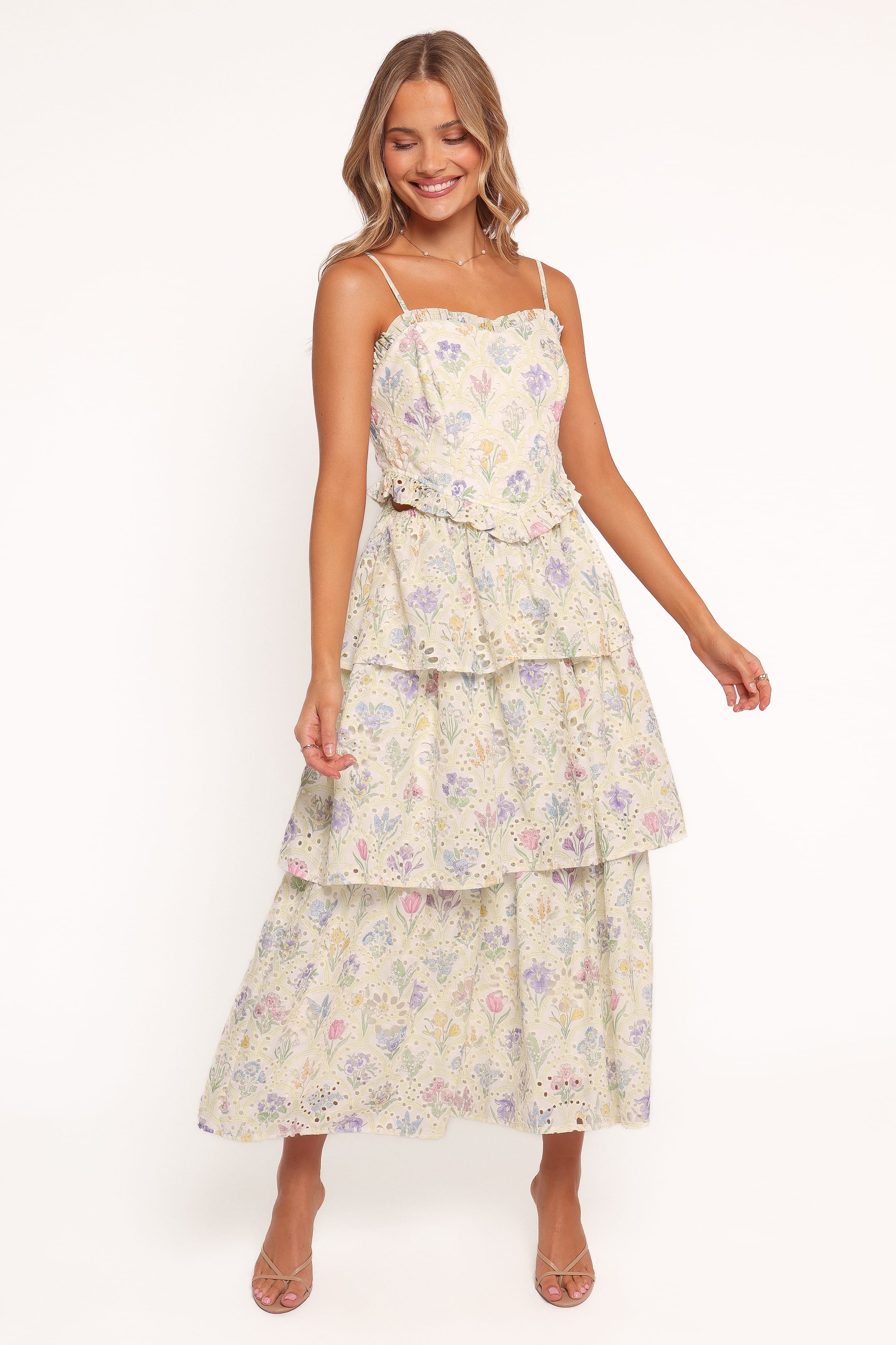 Petal and Pup USA DRESSES Iveta Midi Dress - Multi Floral (Hold for Amazon)