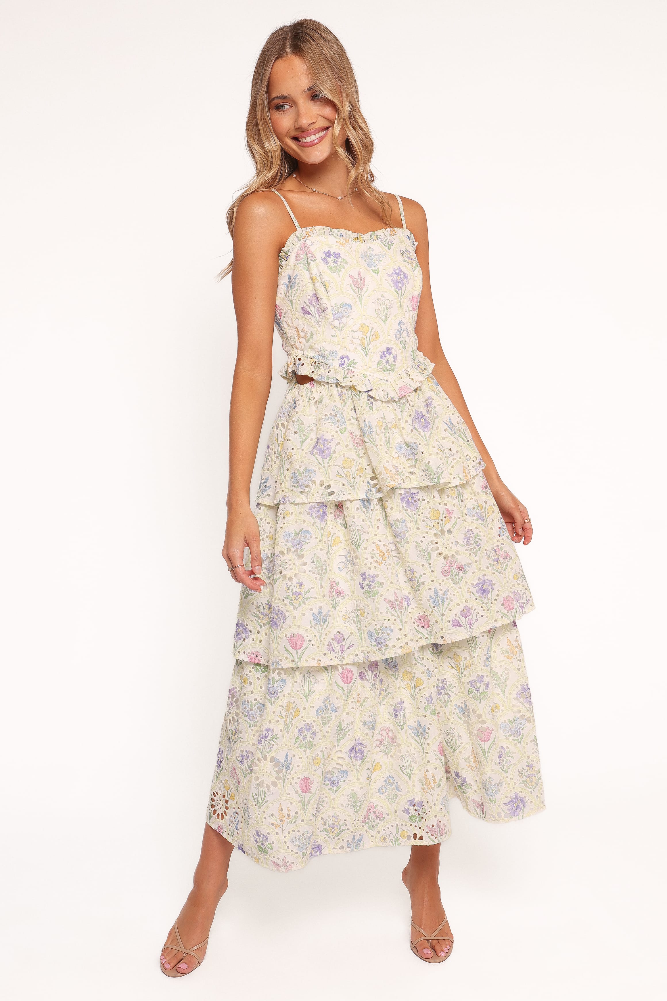 Petal and Pup USA DRESSES Iveta Midi Dress - Multi Floral (Hold for Amazon)
