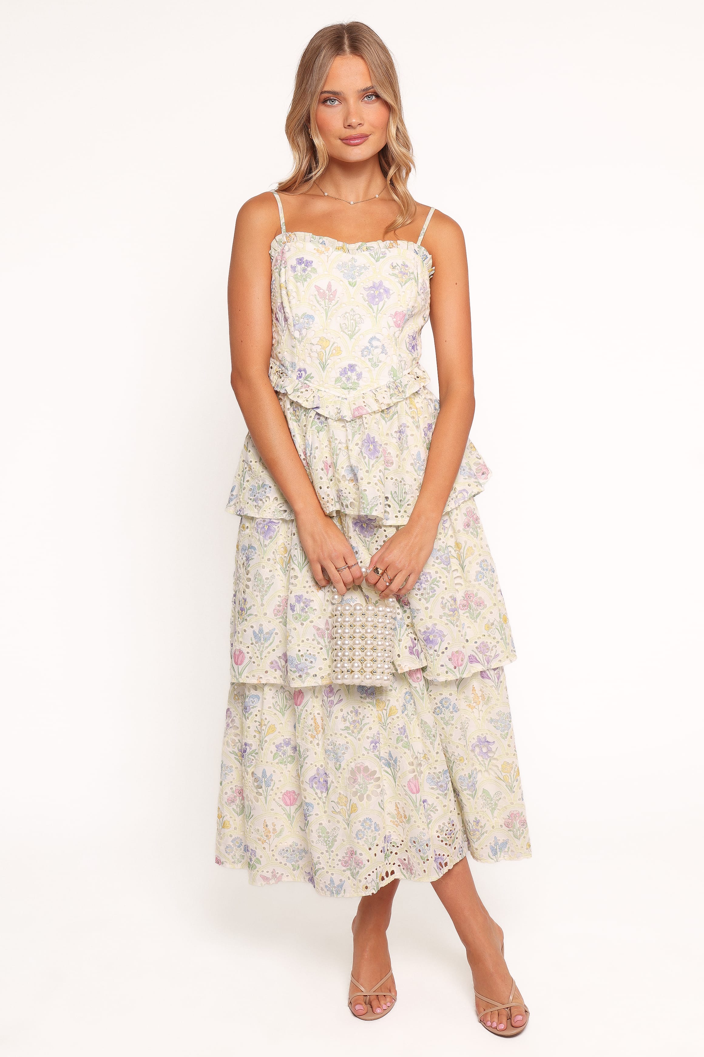 Petal and Pup USA DRESSES Iveta Midi Dress - Multi Floral (Hold for Amazon)