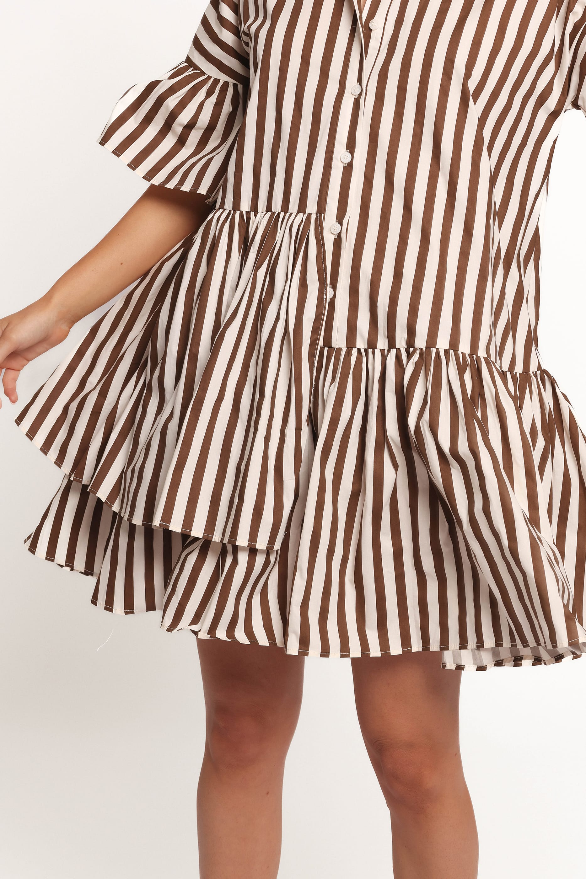 Petal and Pup USA DRESSES Jacqueline Mini Dress - Chocolate (Hold for Rack)
