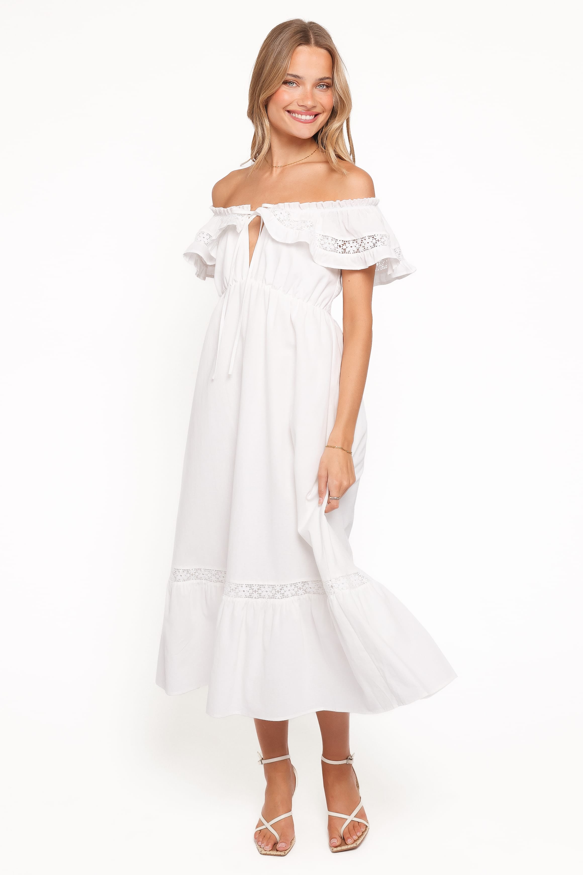 Petal and Pup USA DRESSES Janelle Dress - White