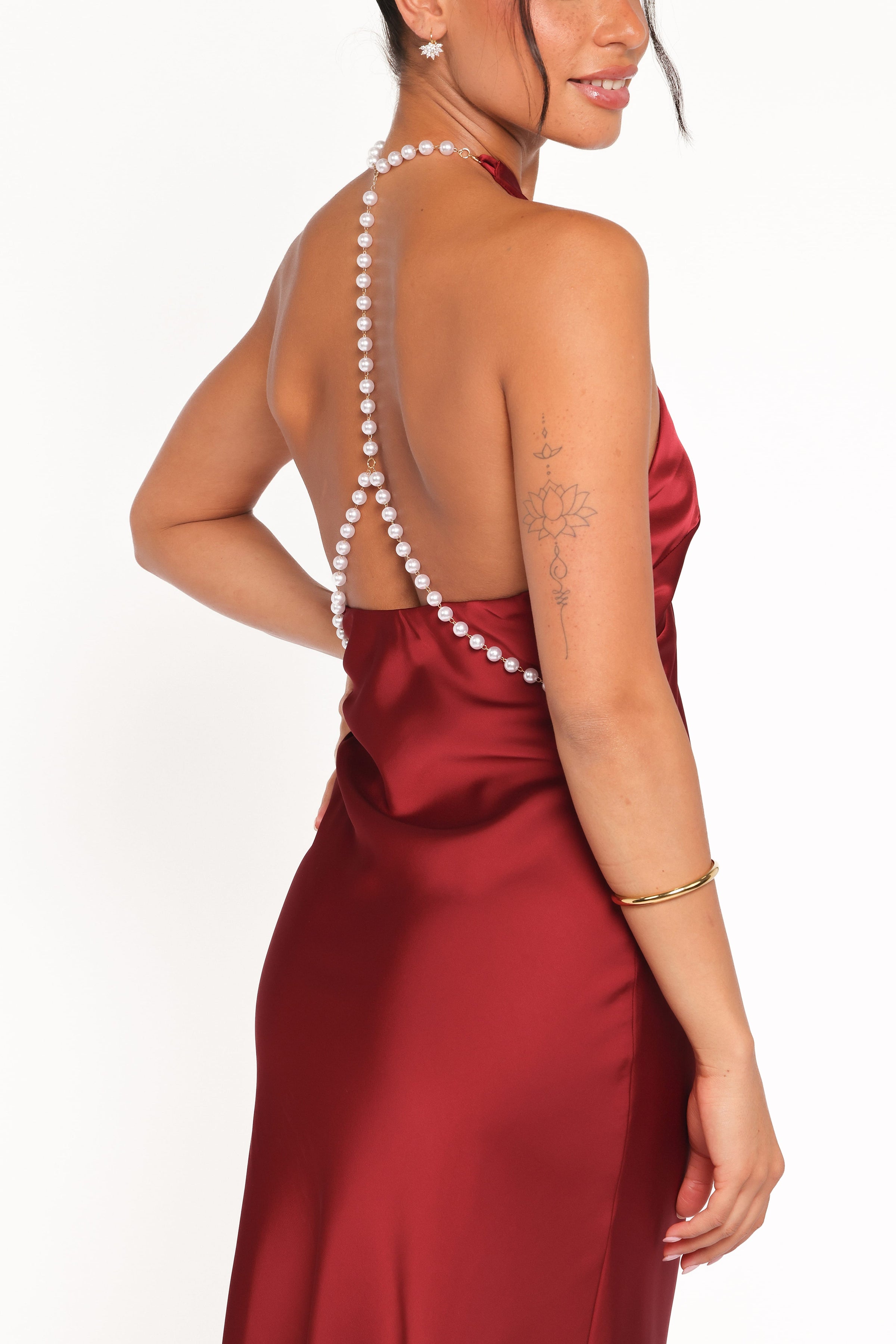 Petal and Pup USA DRESSES Jeannie Maxi Dress - Dark Red