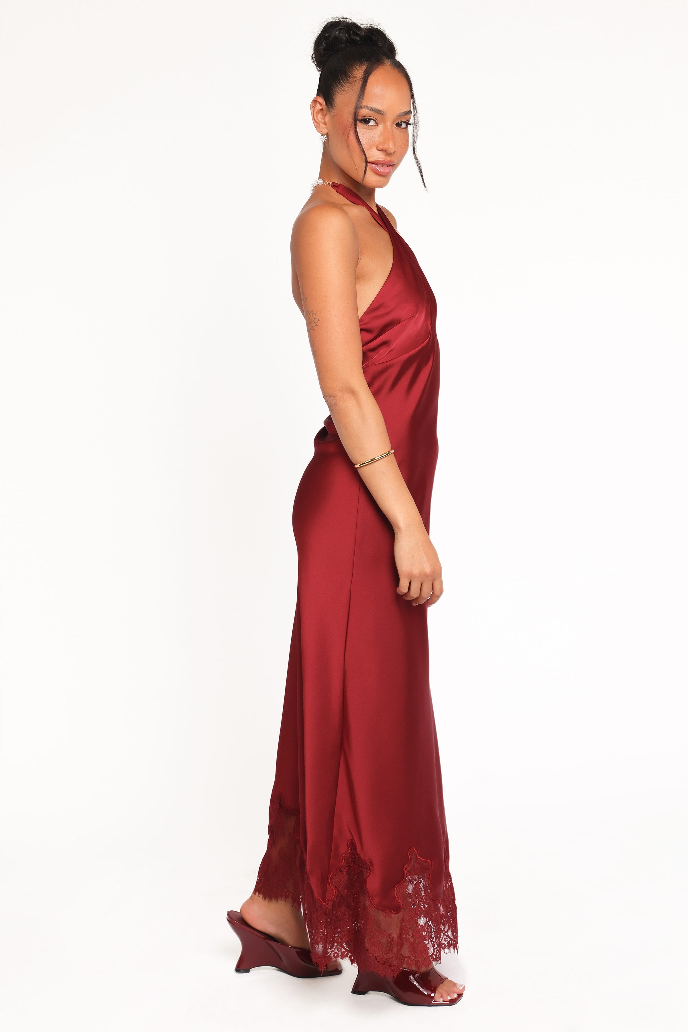 Petal and Pup USA DRESSES Jeannie Maxi Dress - Dark Red