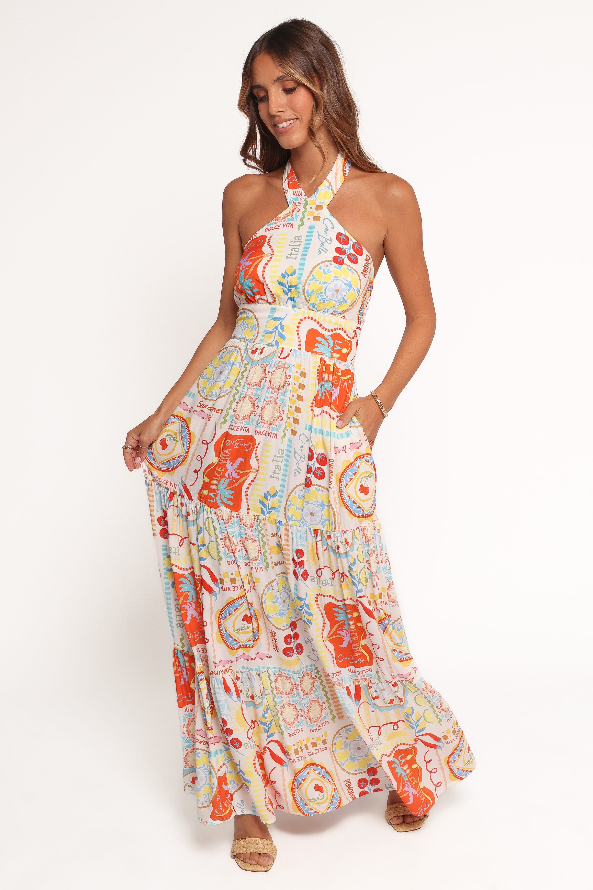 Petal and Pup USA DRESSES Jelena Maxi Dress - Aelia Print (Hold for Rack)