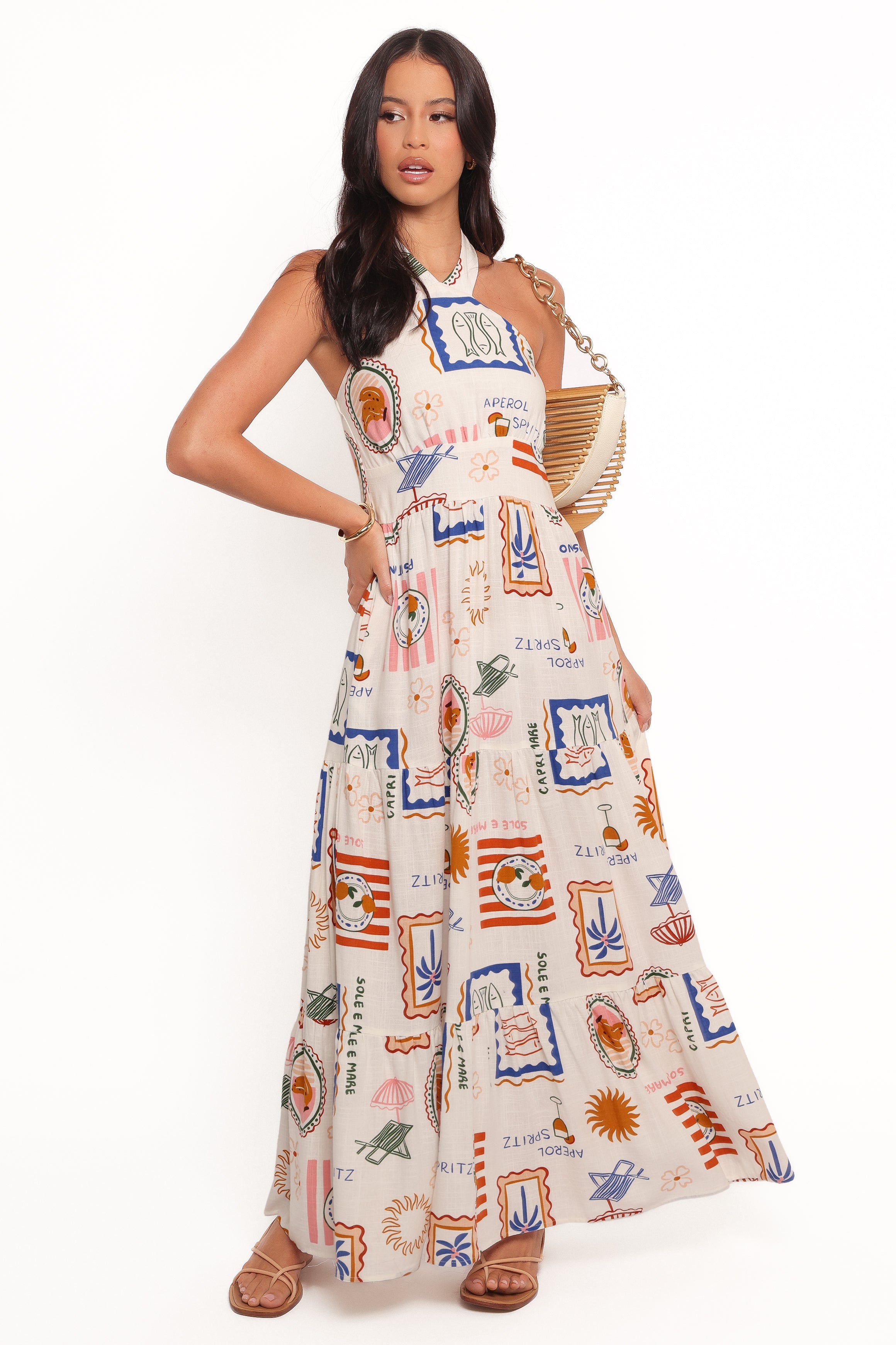 Petal and Pup USA DRESSES Jelena Maxi Dress - Ocean Oasis