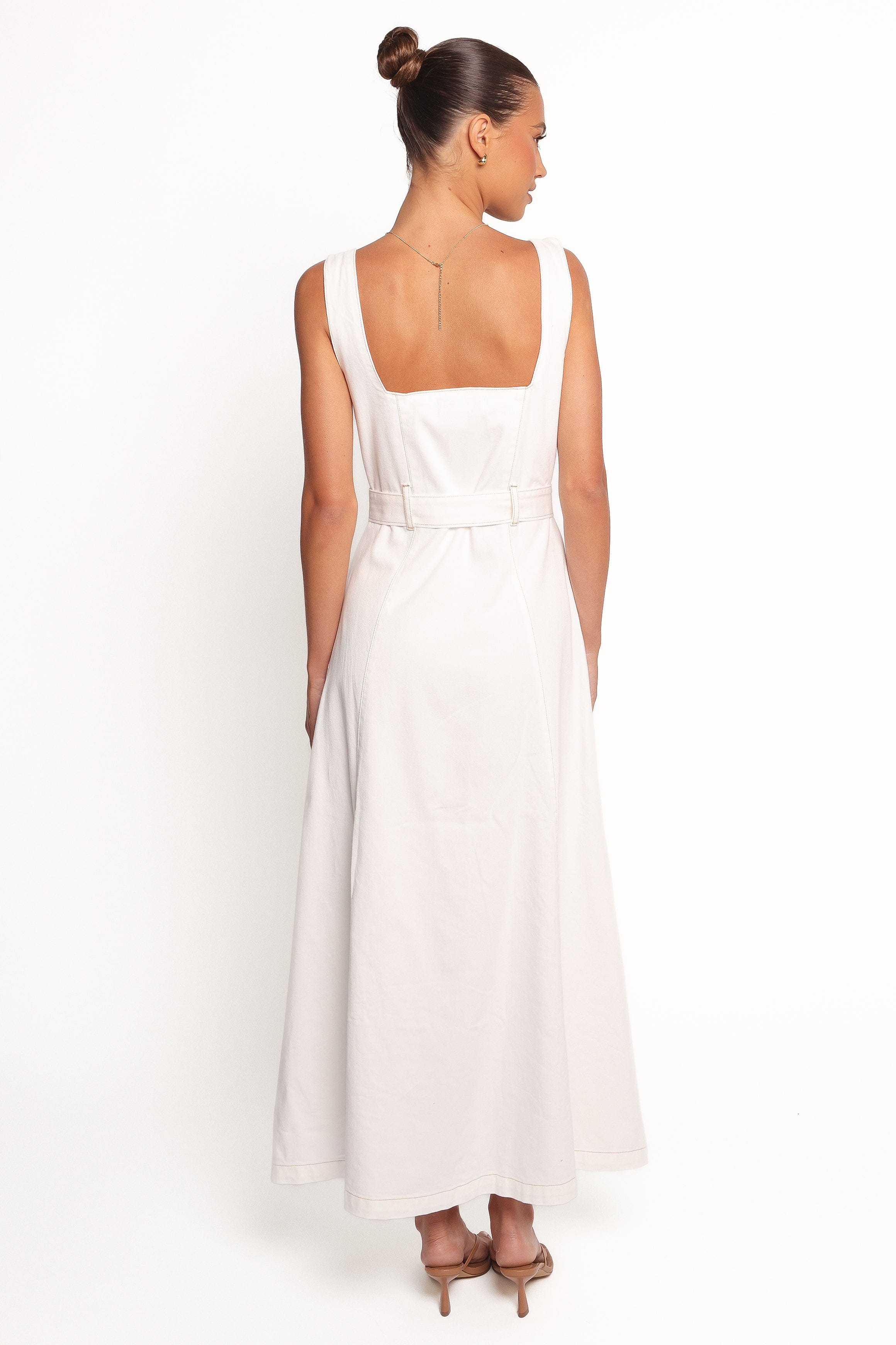 Petal and Pup USA DRESSES Jennings Midi Dress - White (Hold for Rack)