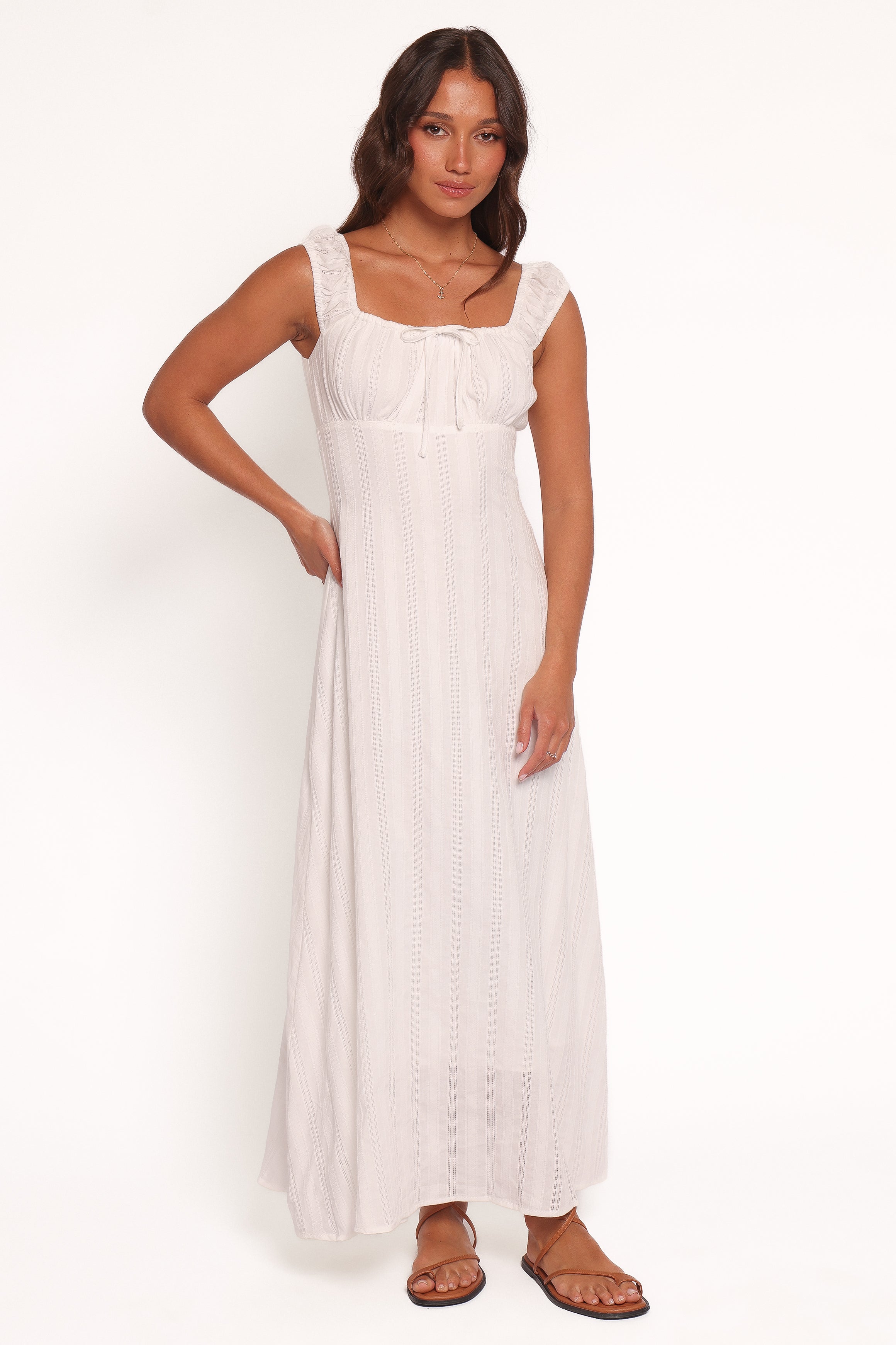 Petal and Pup USA DRESSES Jessalyn Maxi Dress - White
