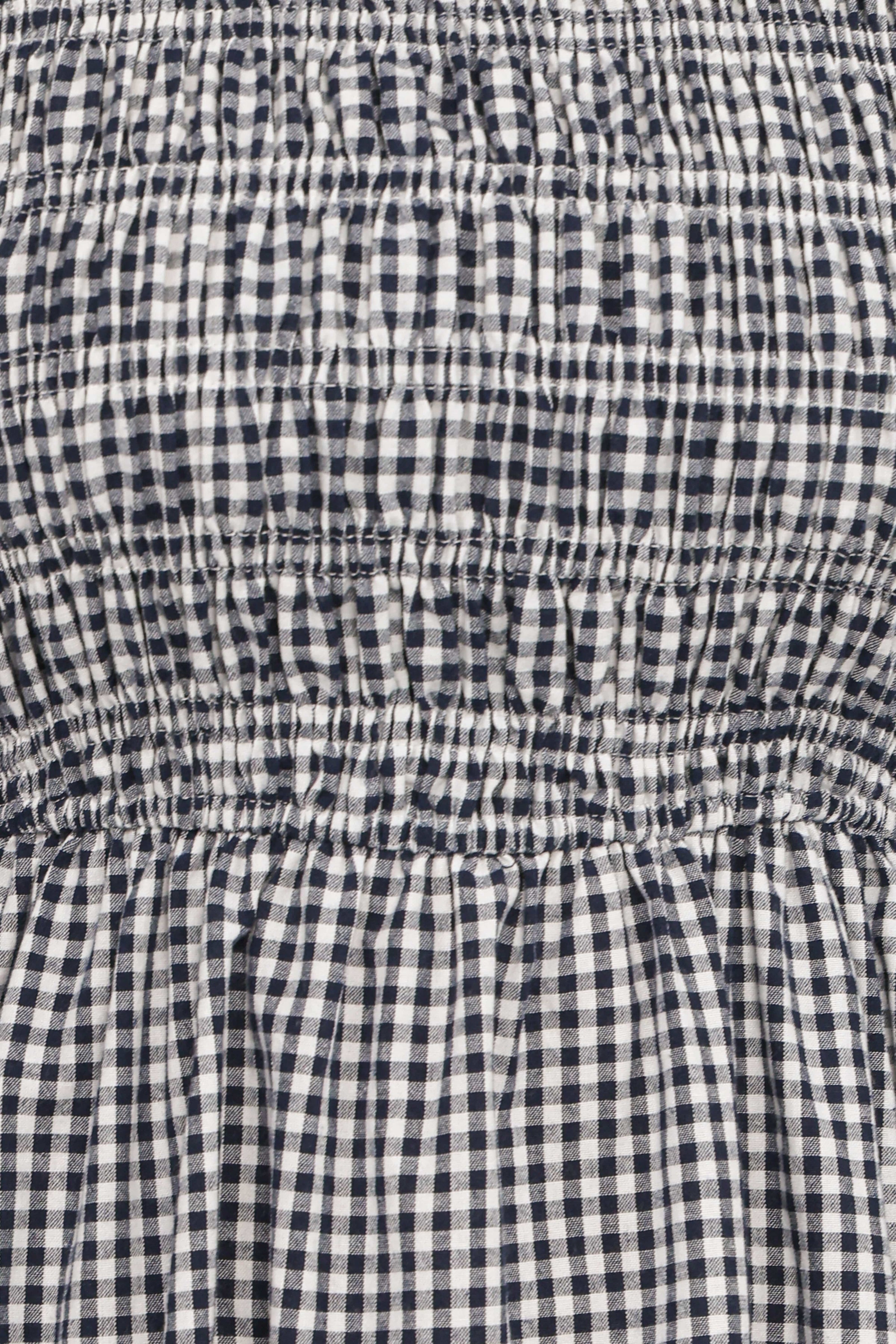 Petal and Pup USA DRESSES Jessen Long Sleeve Mini Dress - Navy Gingham