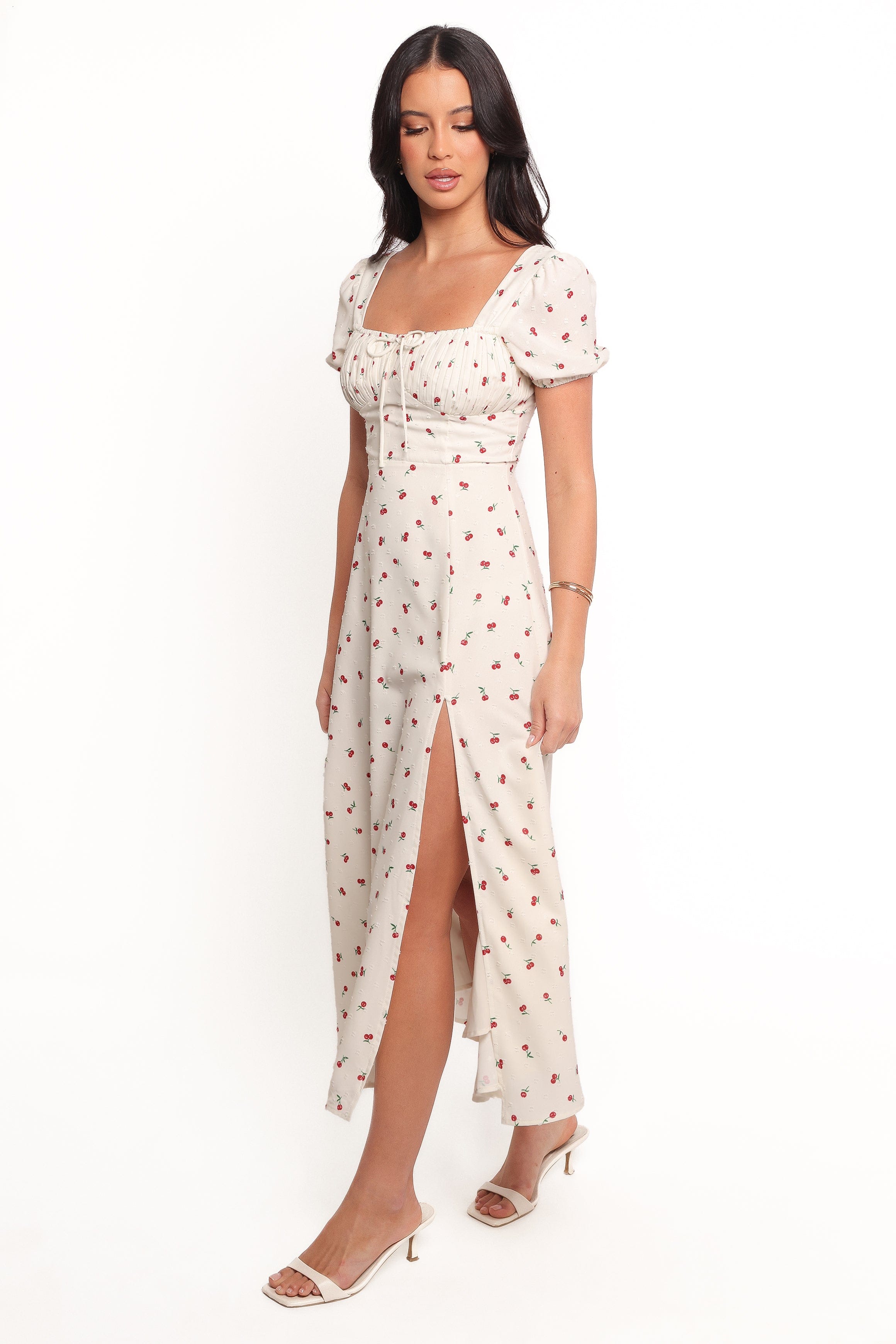 Petal and Pup USA DRESSES Jill Midi Dress - Cherry Print
