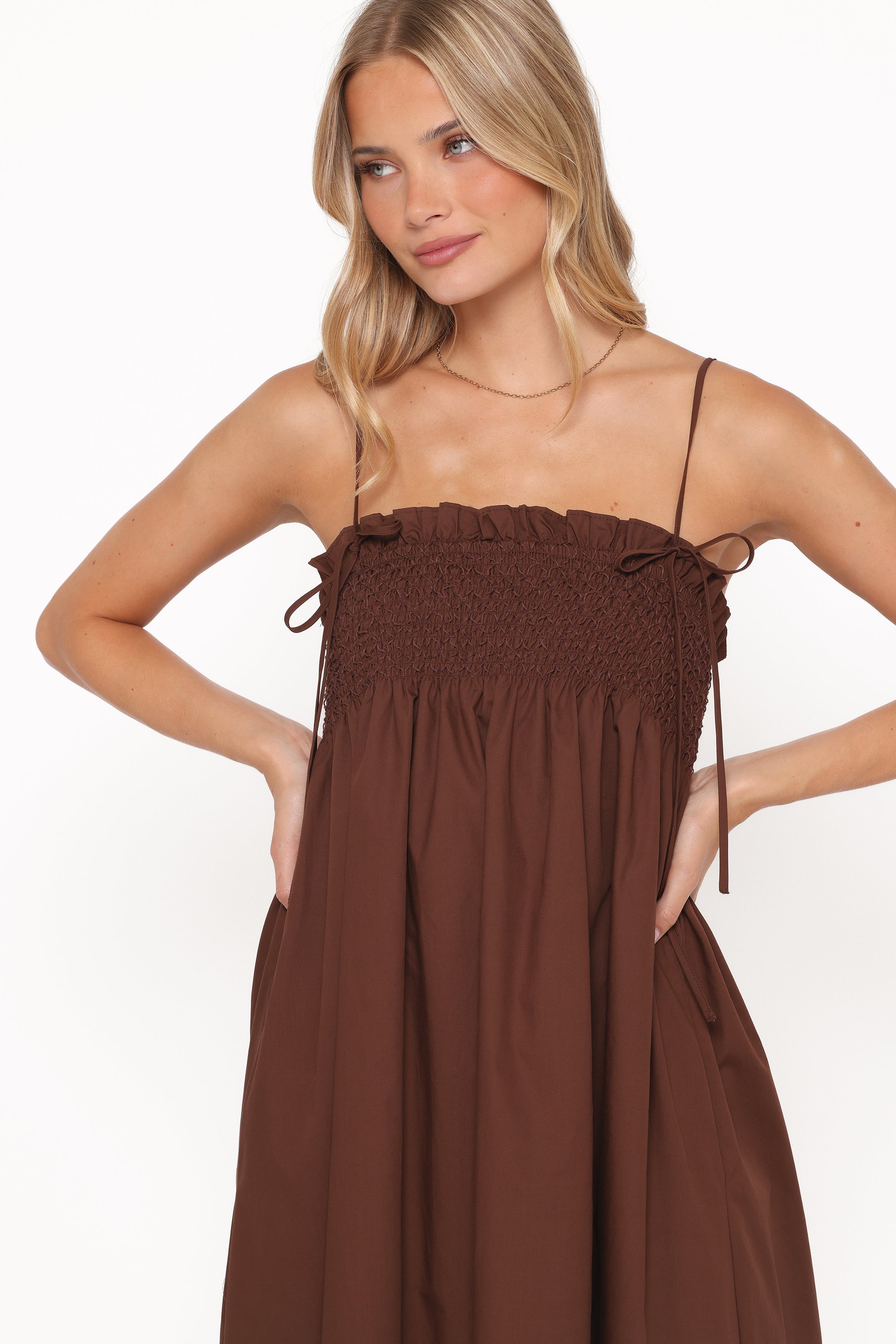 Petal and Pup USA DRESSES Josie Maxi Dress - Brown