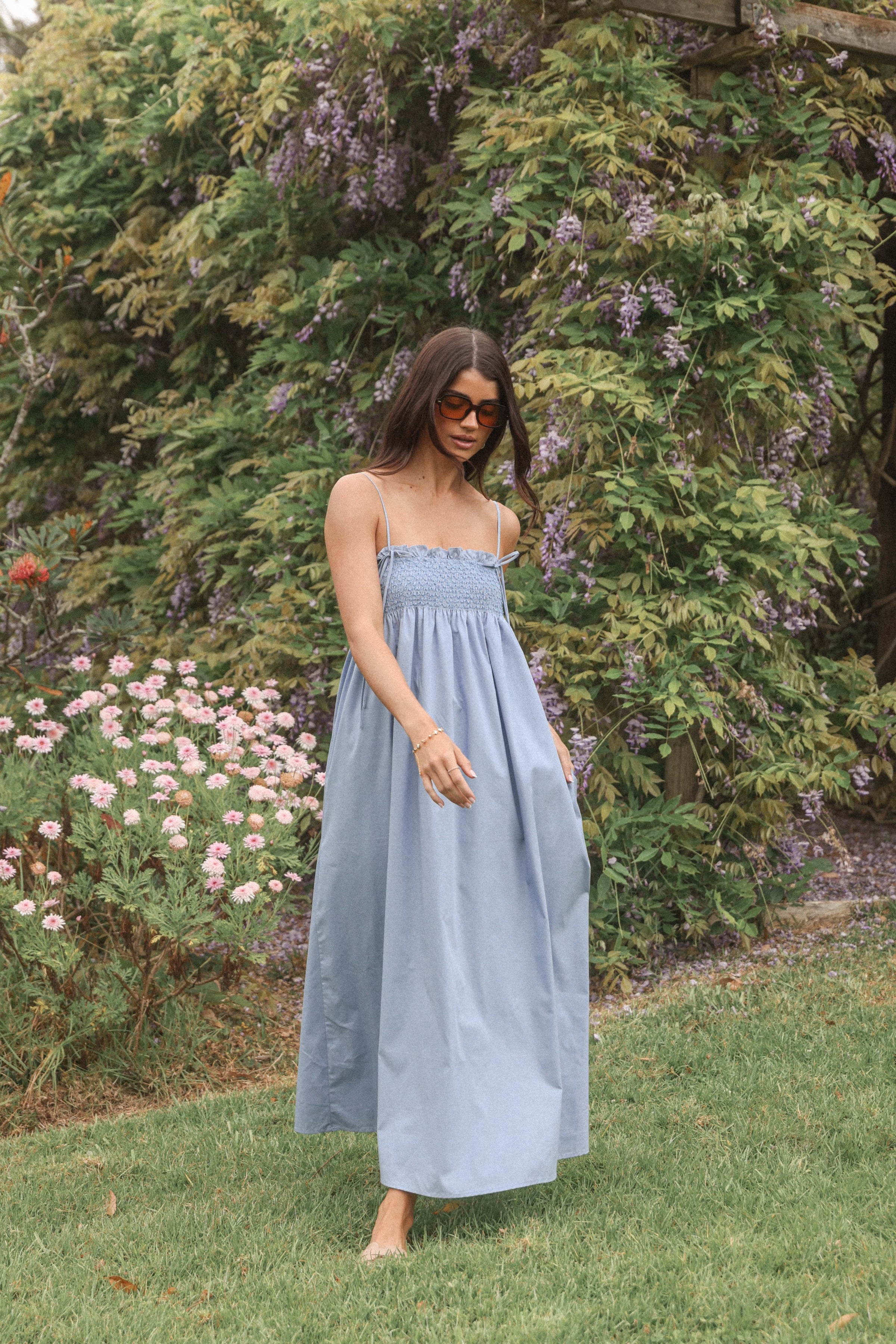Petal and Pup USA DRESSES Josie Maxi Dress - Cornflower Blue