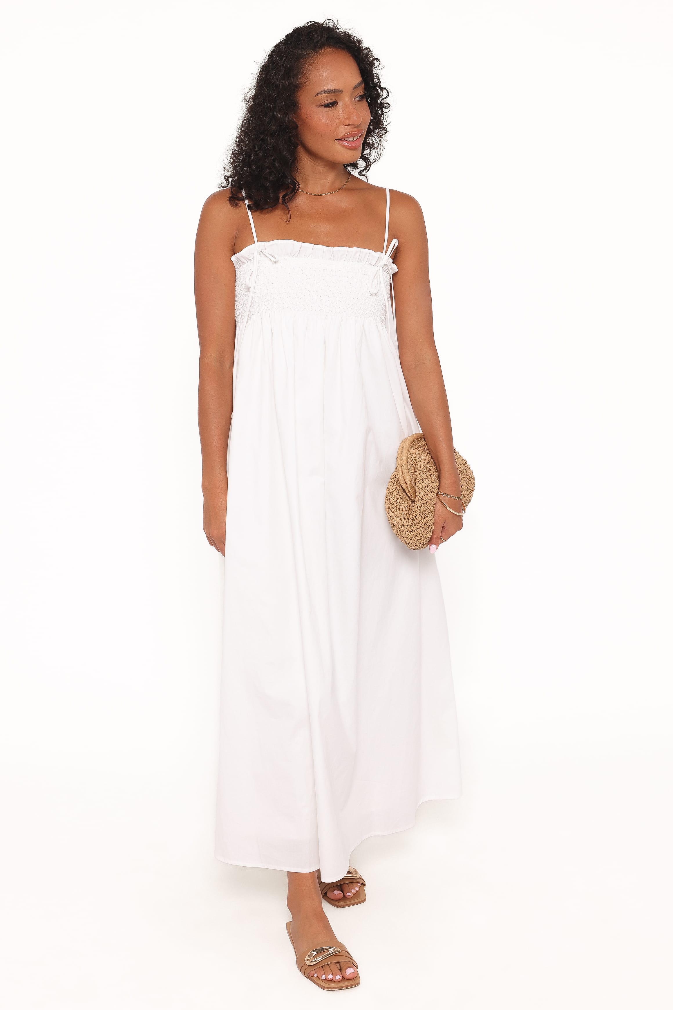 Petal and Pup USA DRESSES Josie Maxi Dress - White