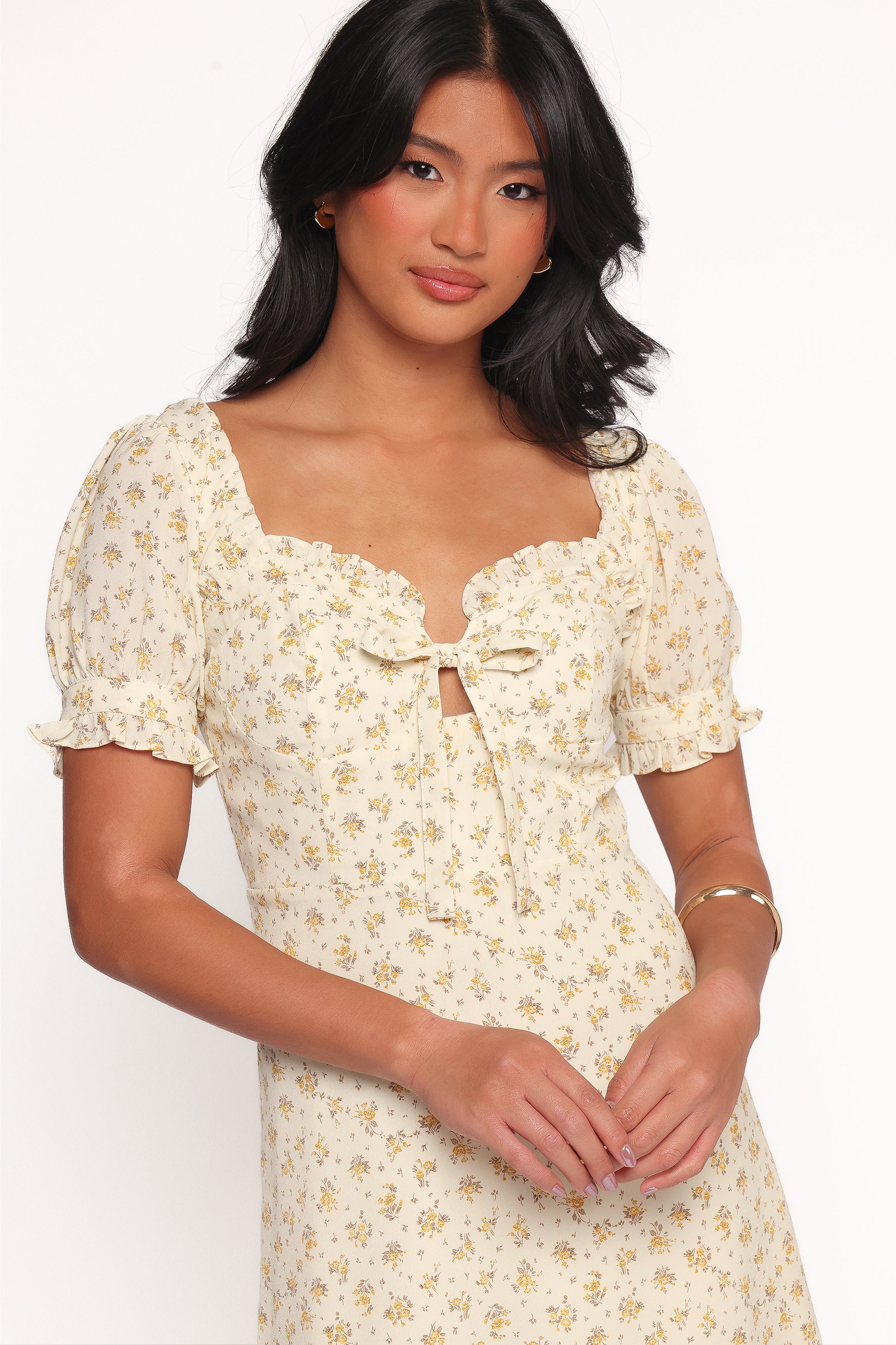Petal and Pup USA DRESSES Joss Mini Dress - Cream Yellow (Hold for Amazon)