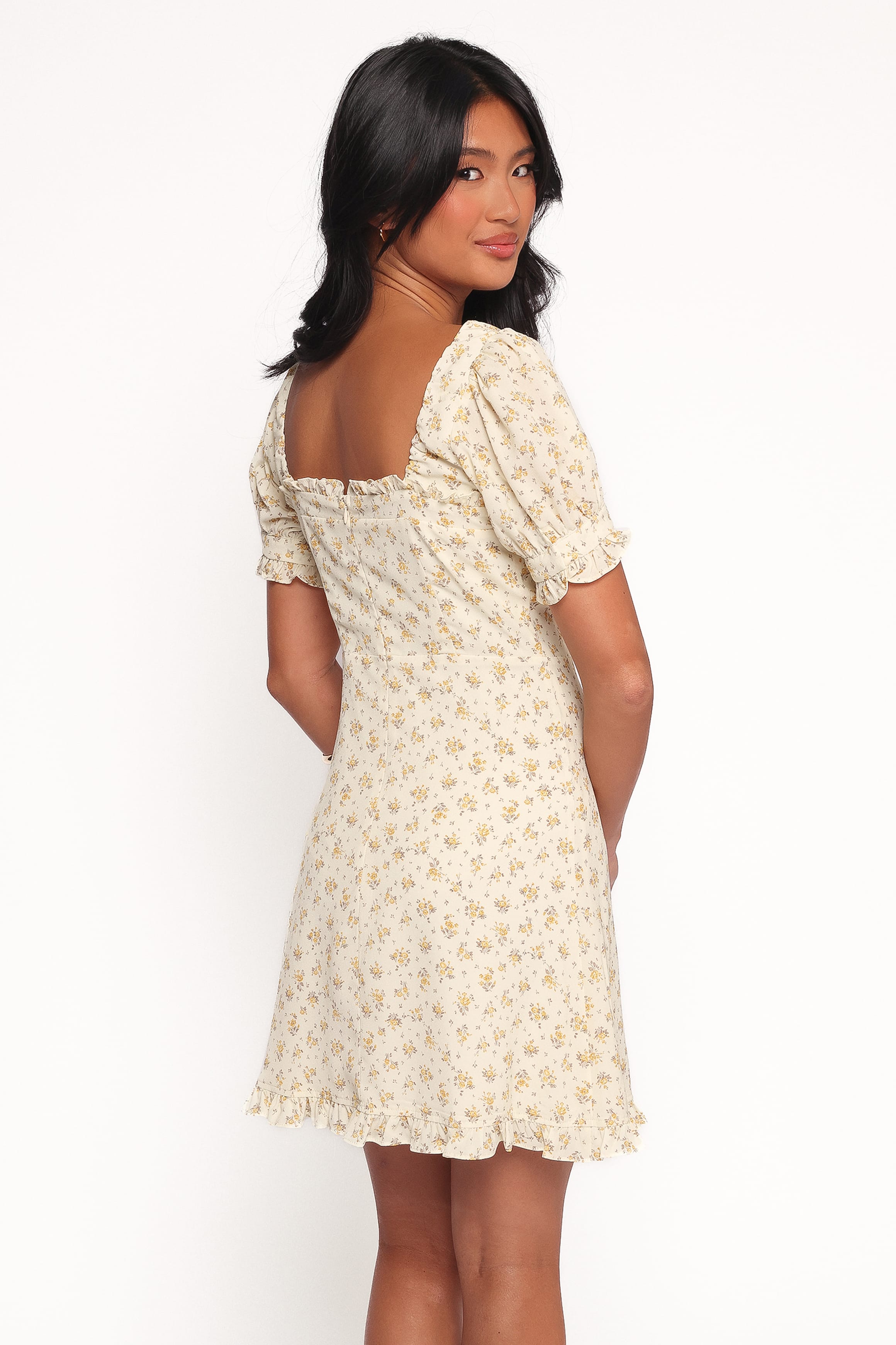 Petal and Pup USA DRESSES Joss Mini Dress - Cream Yellow (Hold for Amazon)